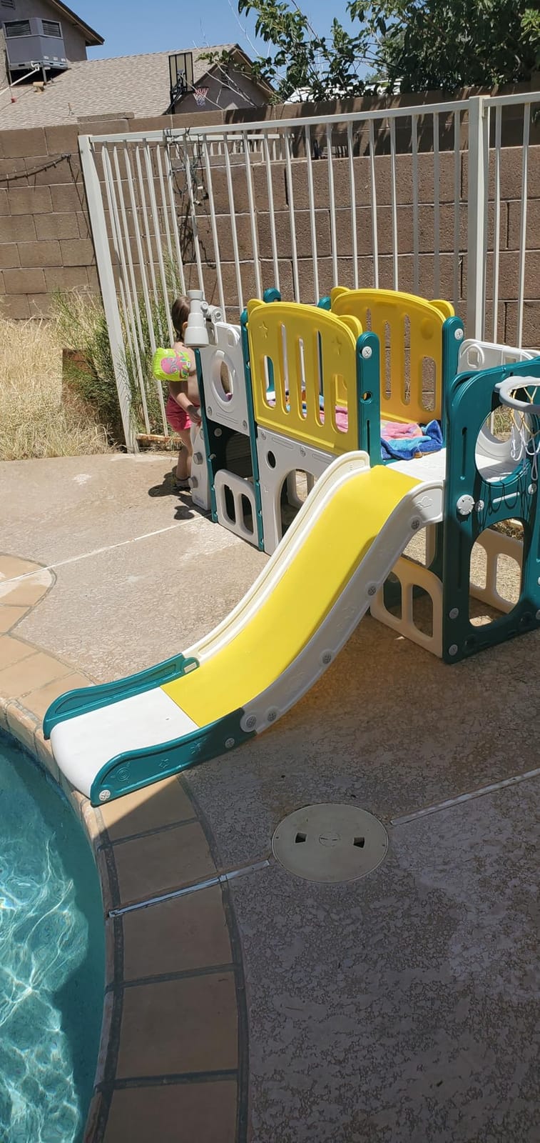 8 in 1 Toddler Slide Set, Kids Slide for Toddlers, Toddler Climber Slide PlaySet with Basketball Hoop,Outdoor Indoor Playground for Toddlers Upgraded customer photo 1