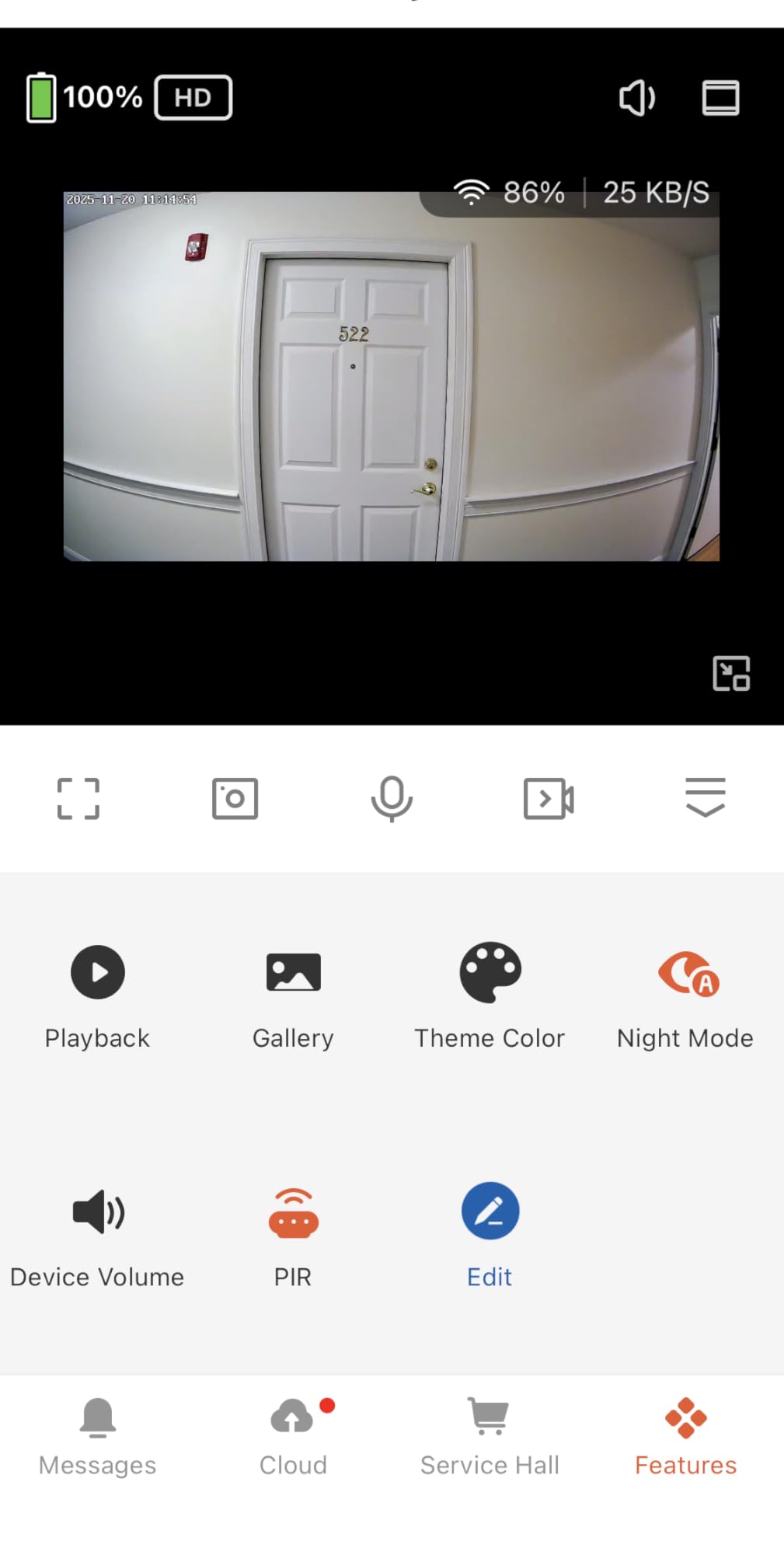 2K Video Peephole Doorbell Camera with 32GB Memory Card, Door Viewer with 4.3