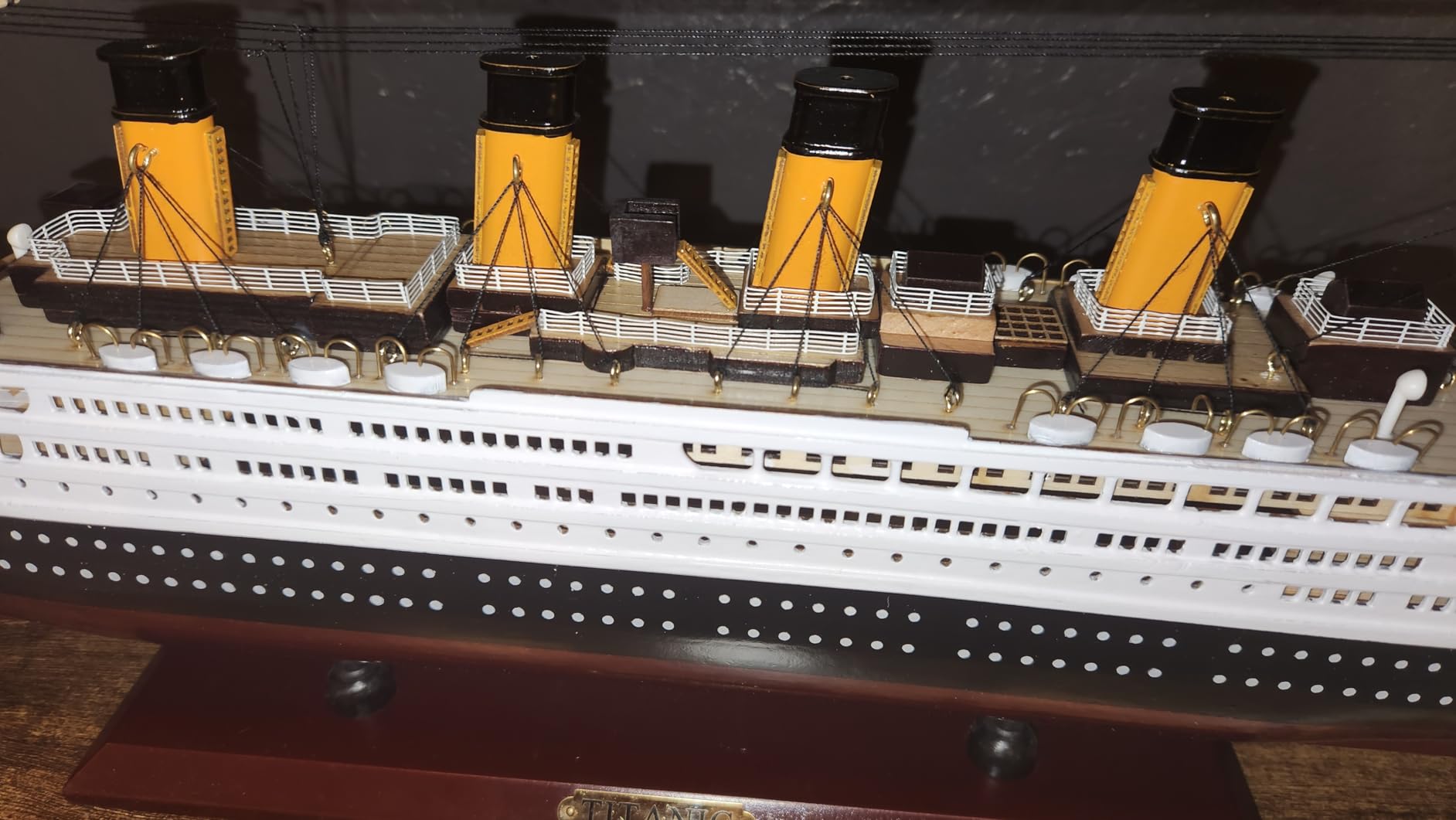 Titanic 24inch Wooden Ship Model Home Decor Pre-Built Cruise Ship Gift Nautical Sailboat Decor customer photo 1