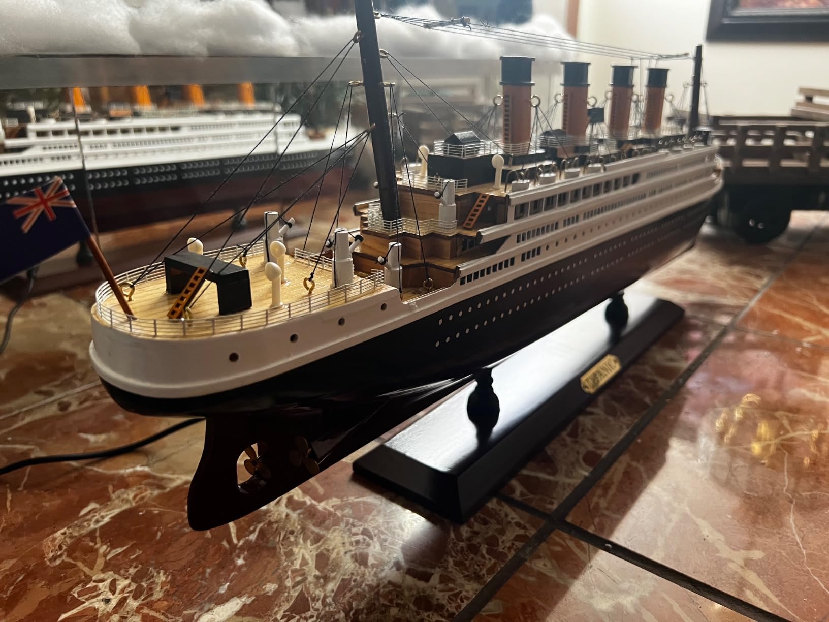 Titanic 24inch Wooden Ship Model Home Decor Pre-Built Cruise Ship Gift Nautical Sailboat Decor customer photo 2