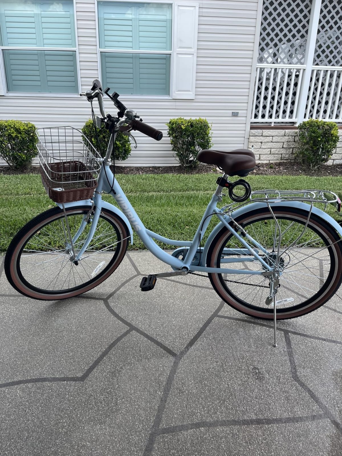 VIRIBUS Womens Bike, 26 inch 7 Speed Beach Cruiser Bike for Adults customer photo 2