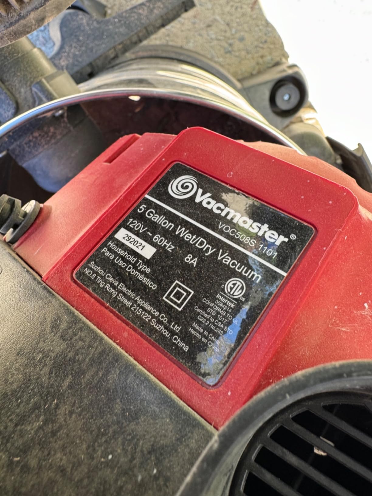 Vacmaster VOC812SF 1101 8-Gal 6 Peak HP Stainless Steel Wet/Dry Vac Red customer photo 1