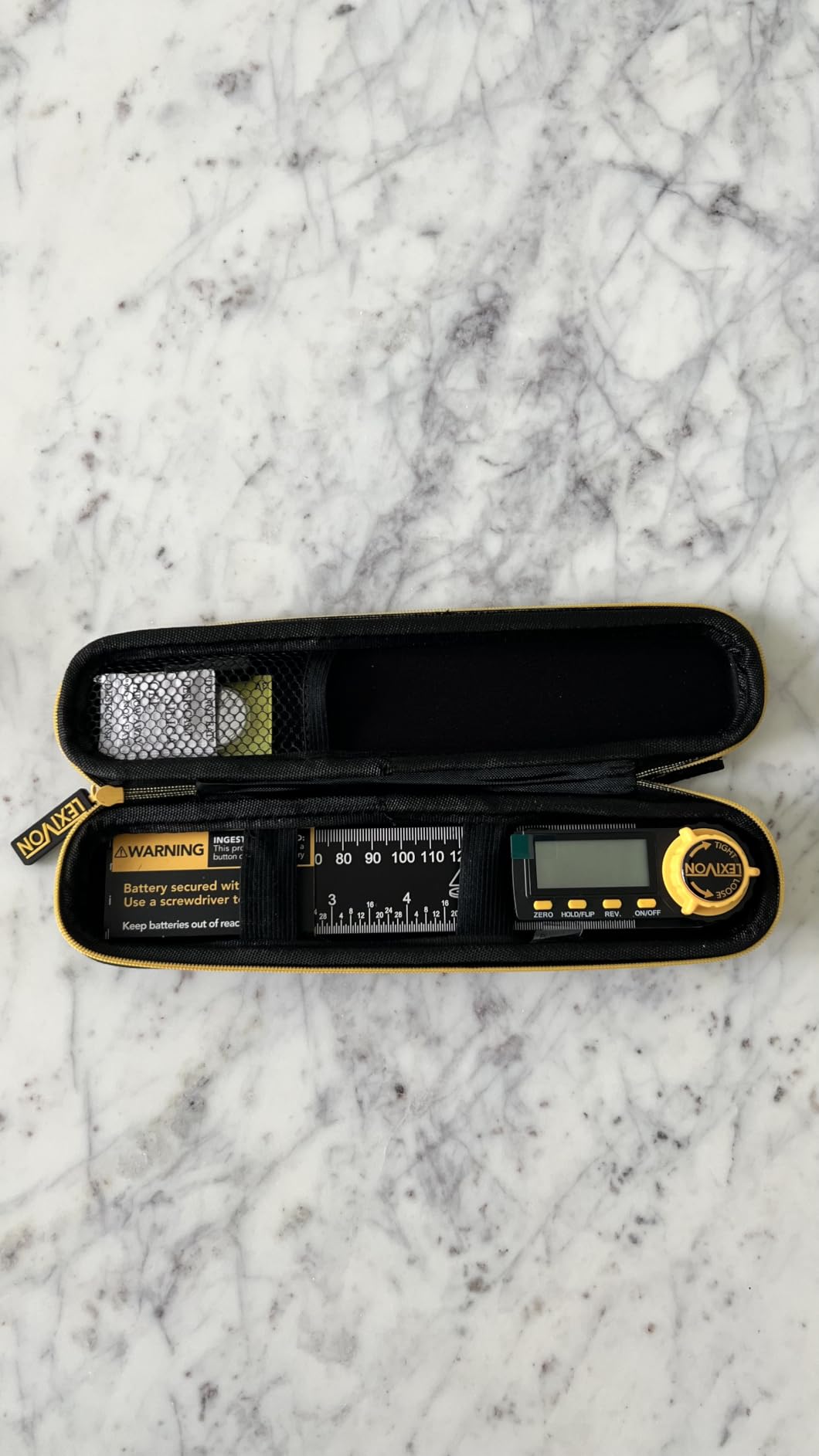 LEXIVON Aluminum Digital Angle Finder Gauge, 7-inch/180mm Multi-Purpose Protractor, Includes XL Display and Rugged Zippered Pouch (LX-DAF7) customer photo 1
