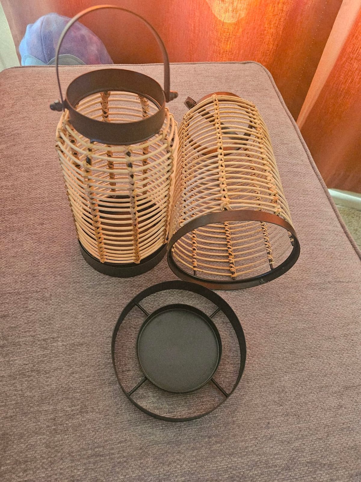 KIBAGA Natural Rattan Boho Lanterns - Handcrafted Chic Decor for Patio & Porch customer photo 1