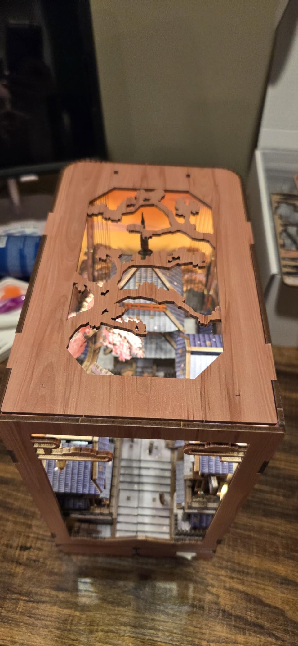 Fsolis Book Nook Kit Booknook Bookshop - OWL Bookstore | DIY Miniature House 3D Wooden Puzzles for Adults Beginners Mini Building Kit Bookshelf Decor Gifts for Women Book Lovers customer photo 2