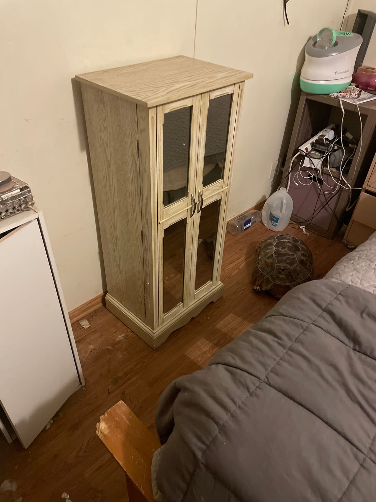 Hives & Honey Chelsea Standing Jewelry Armoire Cabinet, Jewelry Storage Organizer with Top Flip Mirror, 2 Doors, 7 Drawers, Jewelry Chest Armoire, Jewelry Box for Necklace, Earring, Bracelet, Walnut customer photo 1