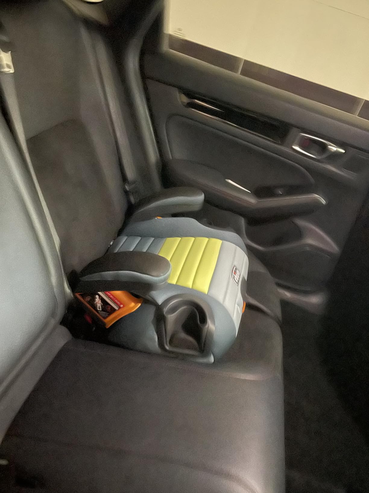 Chicco GoFit ClearTex Plus Backless Booster Car Seat, 40-110 lbs | Confetti/Black, travel booster seat, ages 4+, 44-57in, quick-release LATCH, ErgoBoost foam, GREENGUARD Gold, washable customer photo 1