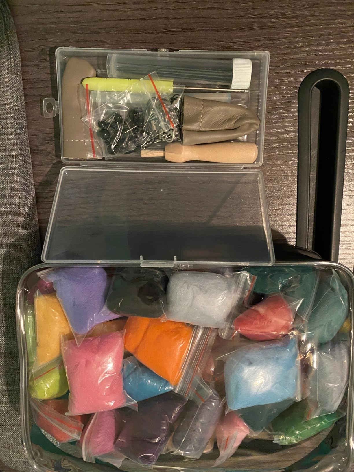SOCNITC 70 Colors Needle Felting Kits Needle Felting Supplies with Tools | Needle Felting Kits with 70 Colors Wool Roving And Complete Felting Tools for Beginners to DIY Wool Felting Projects customer photo 1