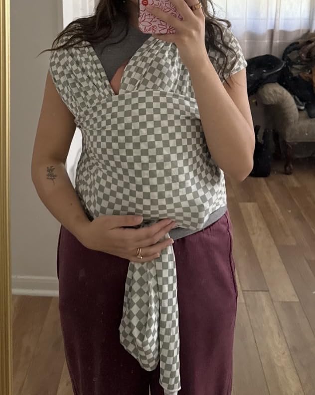 Solly Baby Wrap, Buttery-Soft Baby Carrier Newborn to Toddler 8-25 Lbs., Lightweight & Hands-Free Infant Sling Wrap, Breathable Summer Carrier, Baby Wearing & Postpartum Essential, New Mom Gift, Basil customer photo 1