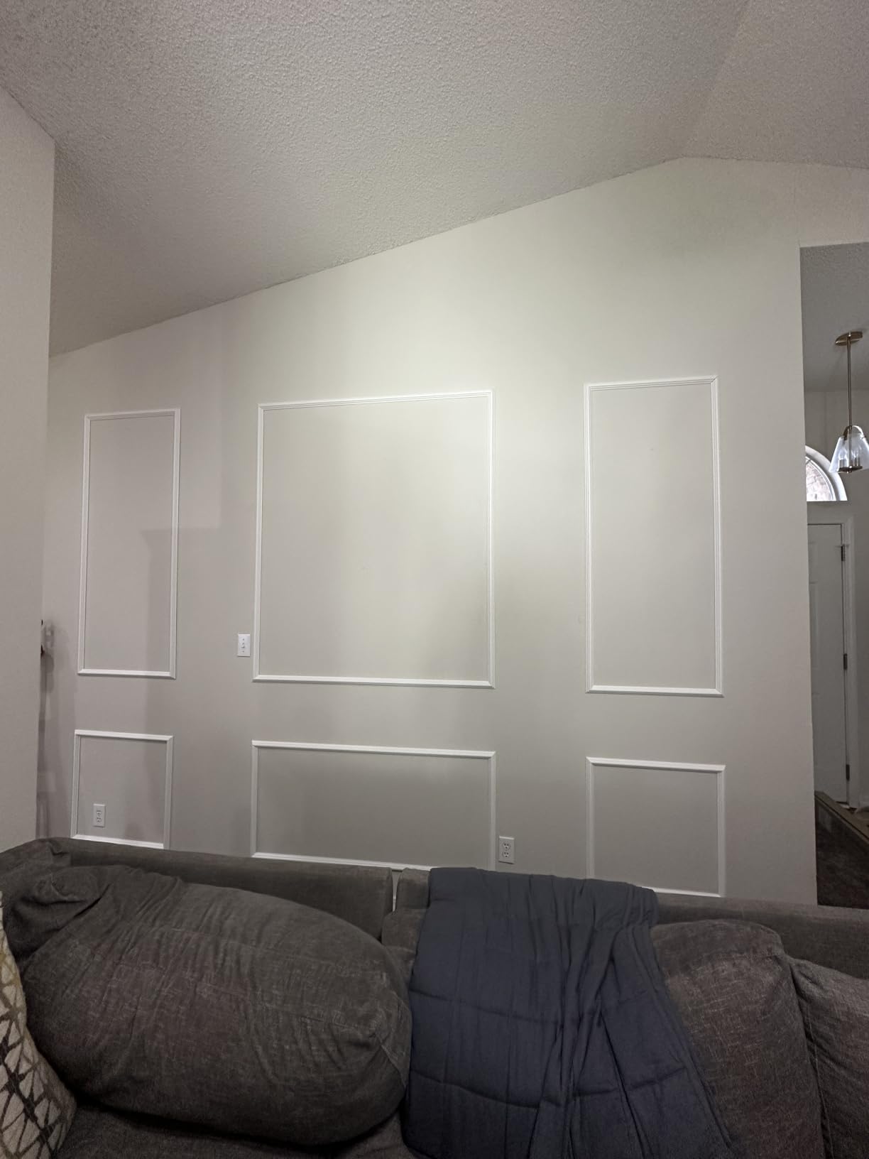 Art3d Pre-Cut Wall Molding Set, Ready-to-Assemble Panels, 3 Top 3 Bottom | Ready-to-Assemble Wainscoting Panel, High-Impact, Precision Pre-Cut, DIY-Friendly, Ideal for Indoor Wall Decor, Accent Walls customer photo 1