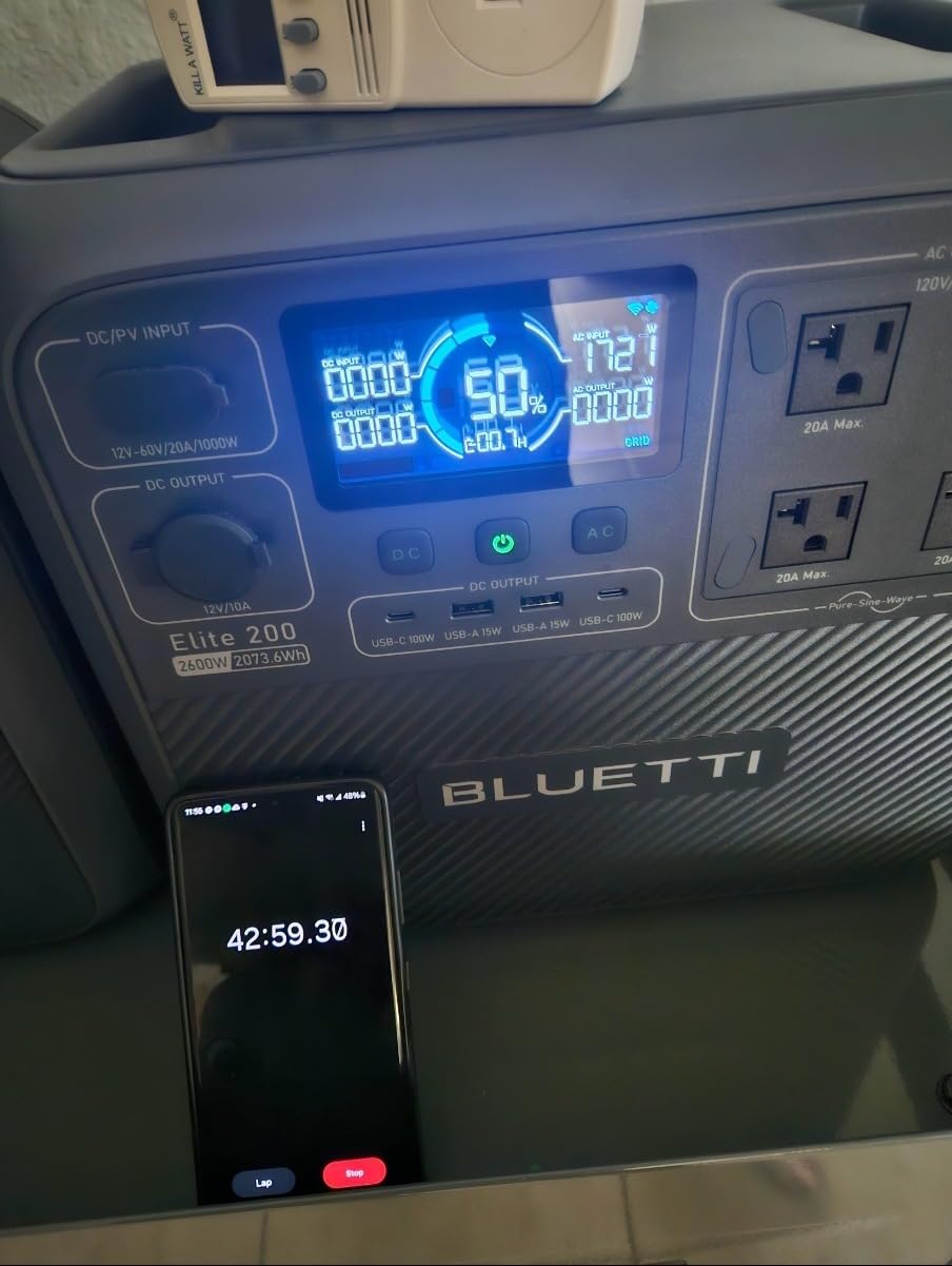 BLUETTI Elite 200 V2 Portable Power Station 2073.6Wh 2600W Solar Generator | LFP Battery Backup w/ 4 2600W AC Outlets (3900W Power Lifting), 0-80% Fast Charge in 50 Min. for Camping, Off-grid, Emergency customer photo 2