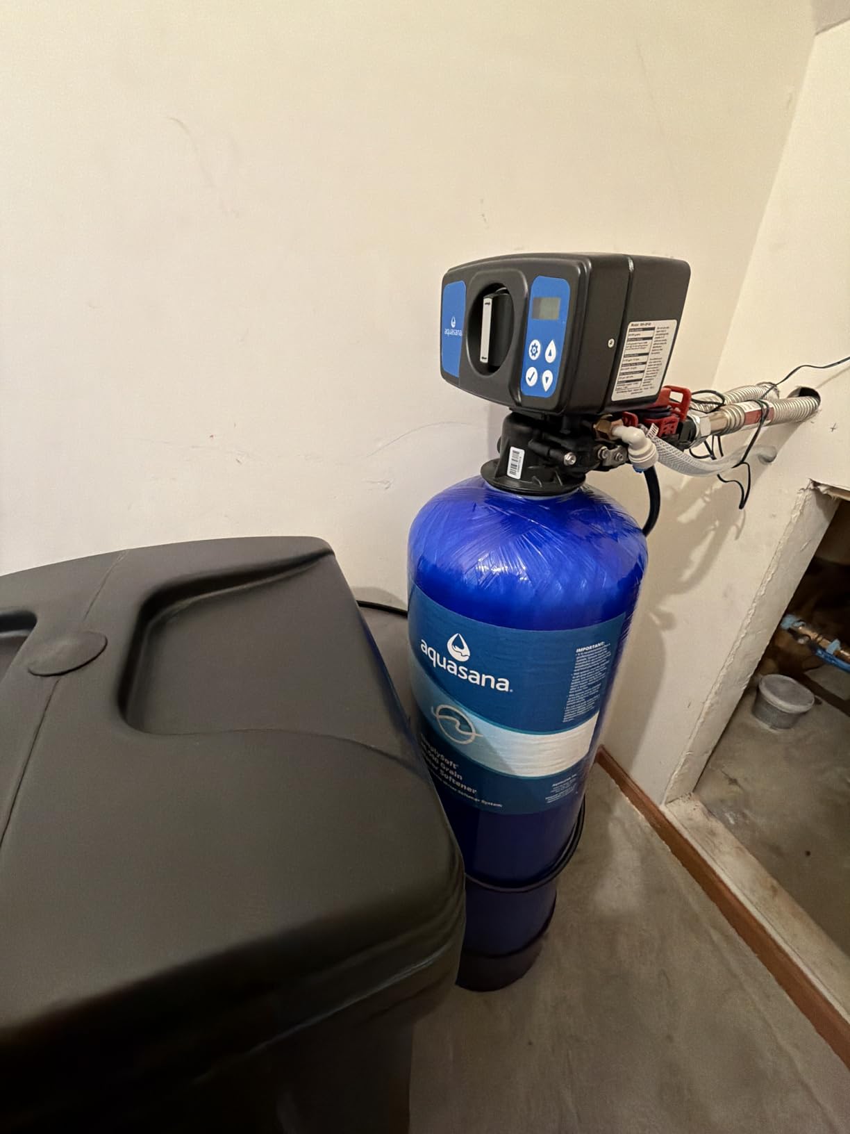 Aquasana SimplySoft Whole House Water Softener | 40K Grain | Hard Water Reduction | Metered Regeneration | Salt-Saving Efficiency customer photo 1