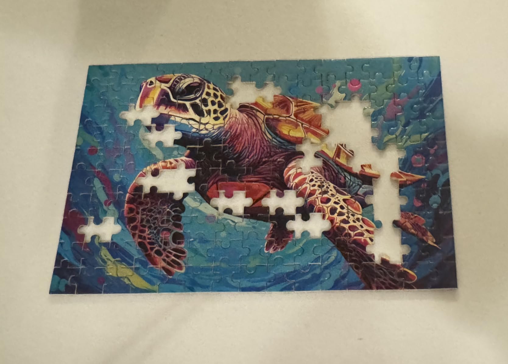 Mini Jigsaw Adults HENGCHI 150 Pcs Ocean Marine Life 6x4 Challenging | travel size puzzle, waterproof tube premium recycled paper, sea fish coral underwater 3-pack gift set customer photo 2