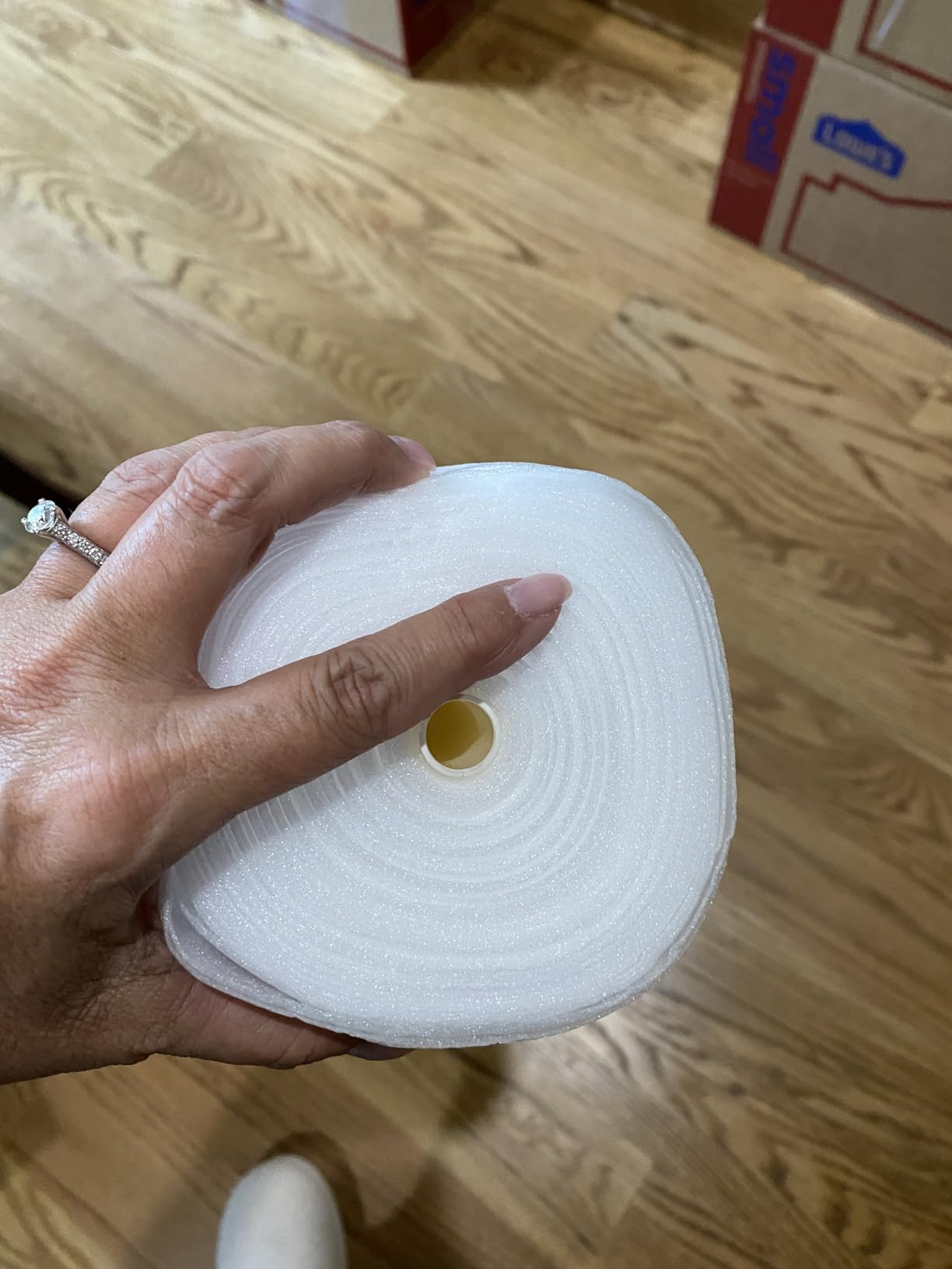 Foam Wrap Roll 10 Inch Wide x 50 FT Length Packing Foam Roll for Moving Supplies and Protection for Fragile, Cushioning Foam Packing Sheets for Wrapping Dish Packing Material customer photo 1