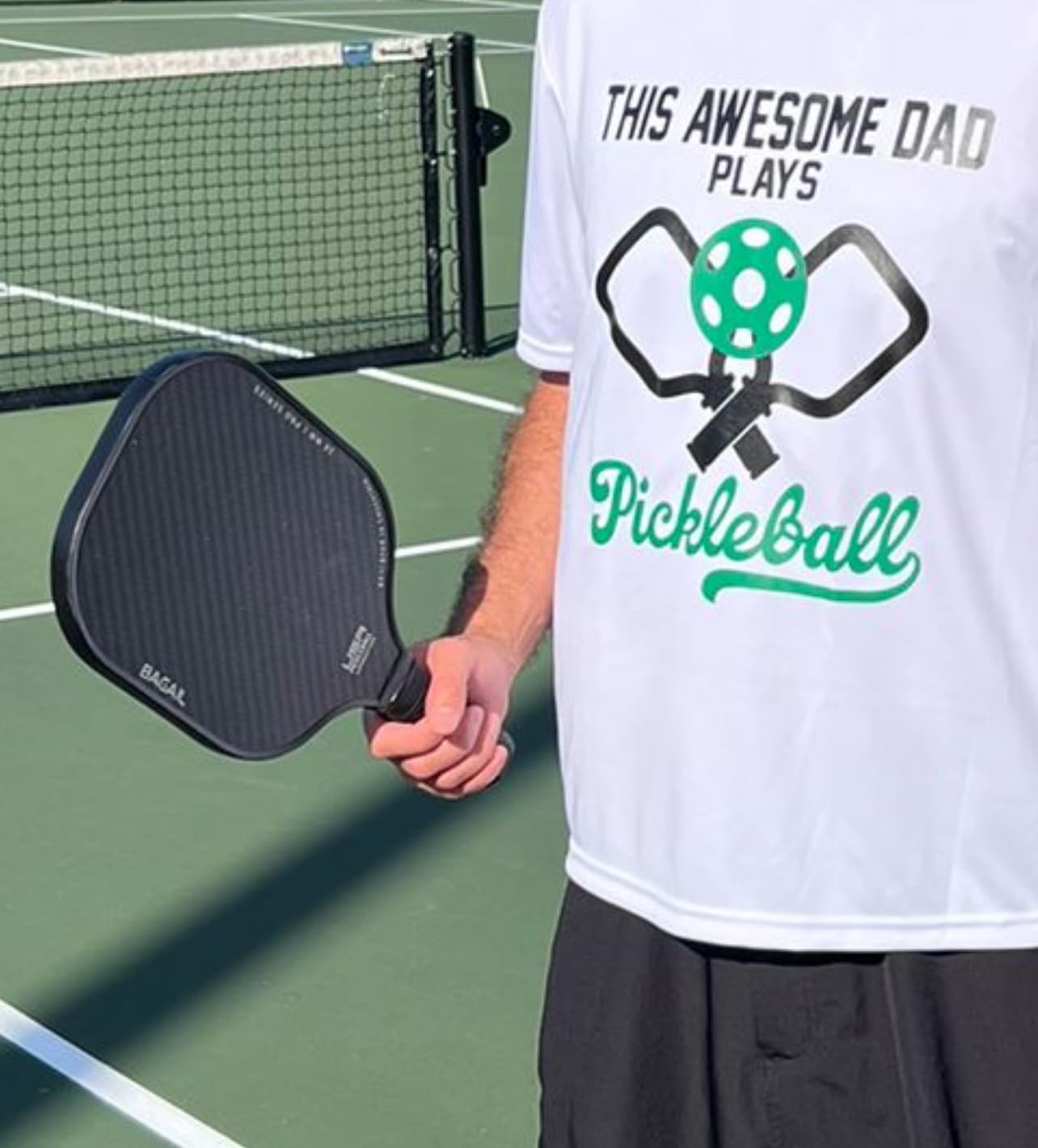 BAGAIL Pickleball Paddles, USAPA Approved Fiberglass Surface Pickleball Set, Lightweight Pickle Ball Rackets with 4 Balls, 1 Bag, Designed in California for Traction and Stability customer photo 2