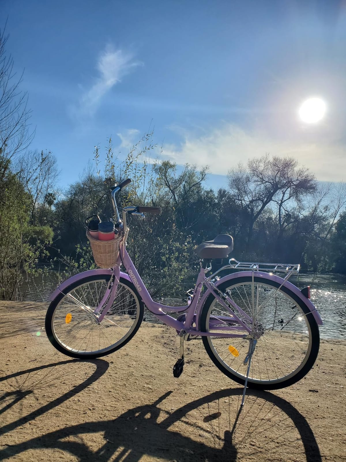 Max4out Women Bike Beach Cruiser Bike for Adult, 24 & 26 Inch Comfort Bikes with Rattan Front Basket, Womens Bicycle with Adjustable Seat and Dual V-Brake customer photo 2