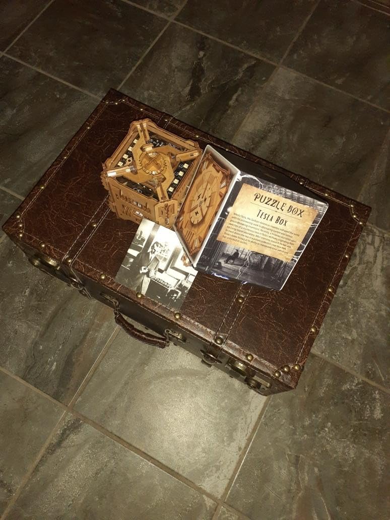 Puzzle Potato Tesla Box - Self-Powered Electronic Puzzle Box for Adults | 5+ hours of brain-teasing fun, 51 challenging steps, 12 aha moments. An escape room in a box with 38 hidden magnets. customer photo 1
