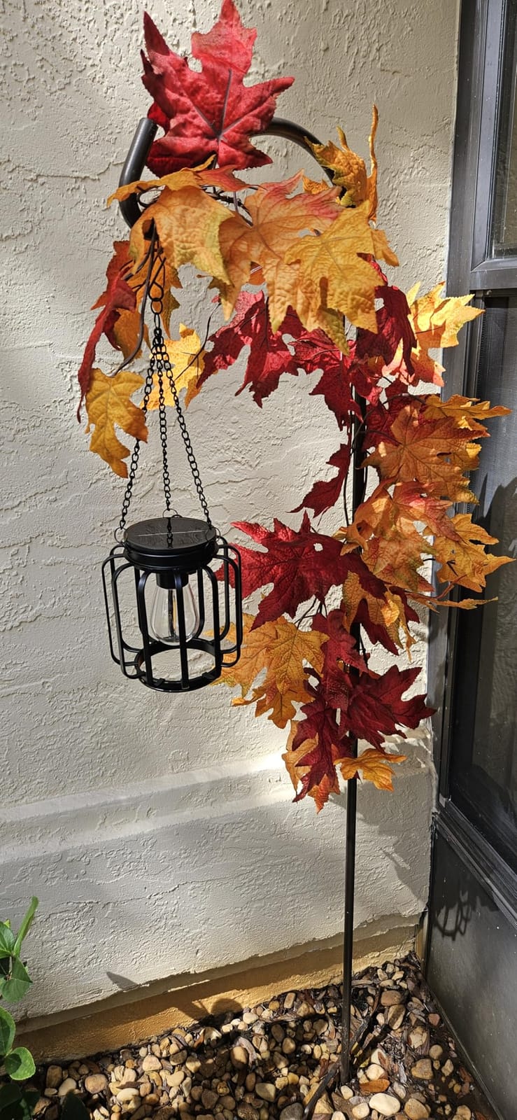 BONLION Solar Hanging Lanterns Outdoor, 2 Pack Metal Solar Lights with Hook customer photo 2