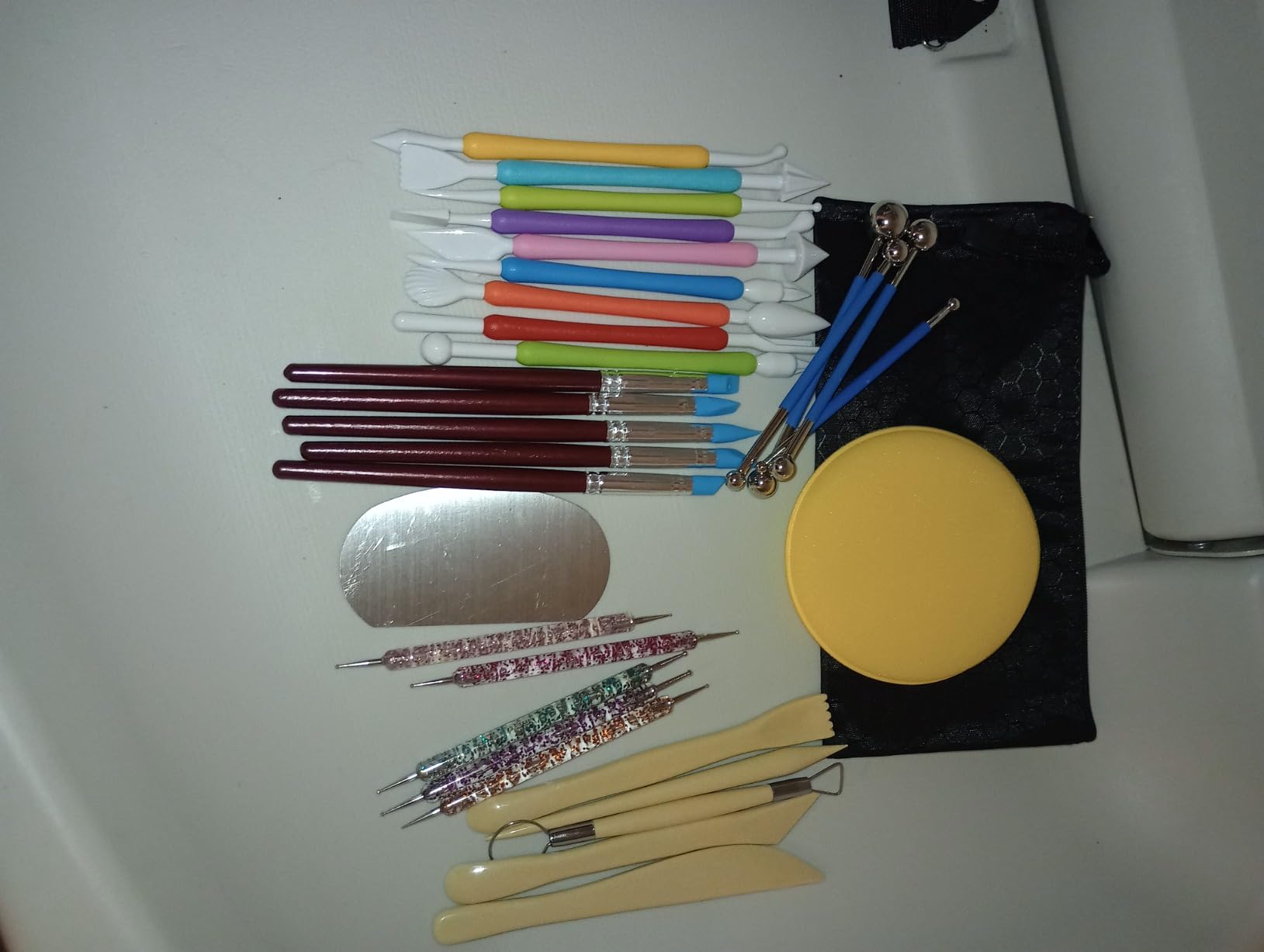 Langqun 31pcs Clay Tools, Pottery Tools Kit, Air Dry Clay Tools, Polymer Clay Dotting Tools, Ceramic Supplies for Kids and Adults, Sculpting, Modeling, Shaping customer photo 2
