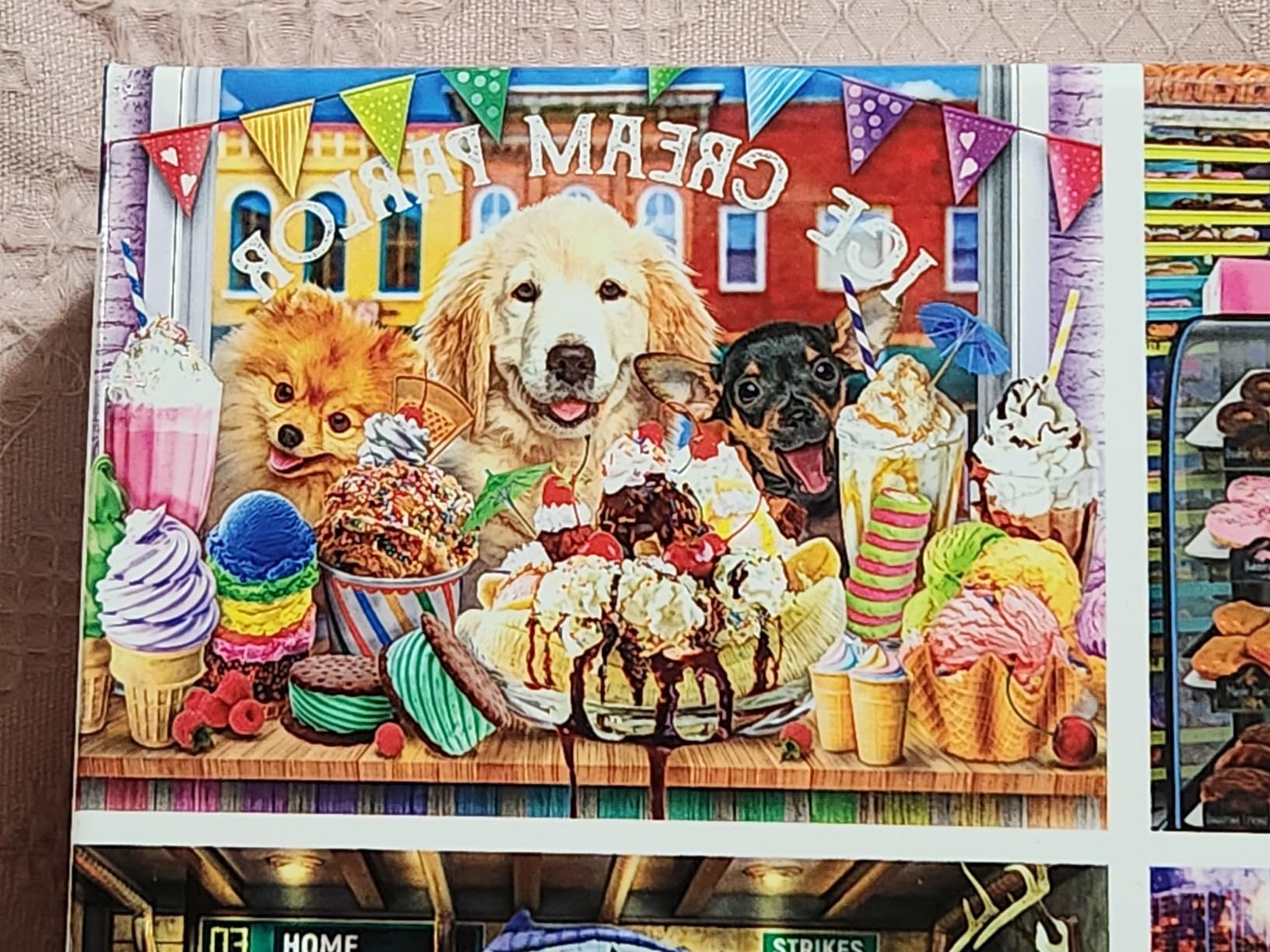 RoseArt - Snack Size Multi-Puzzle Set - Color Palette - 4 x 100 Piece Jigsaw Puzzle for Adults customer photo 2