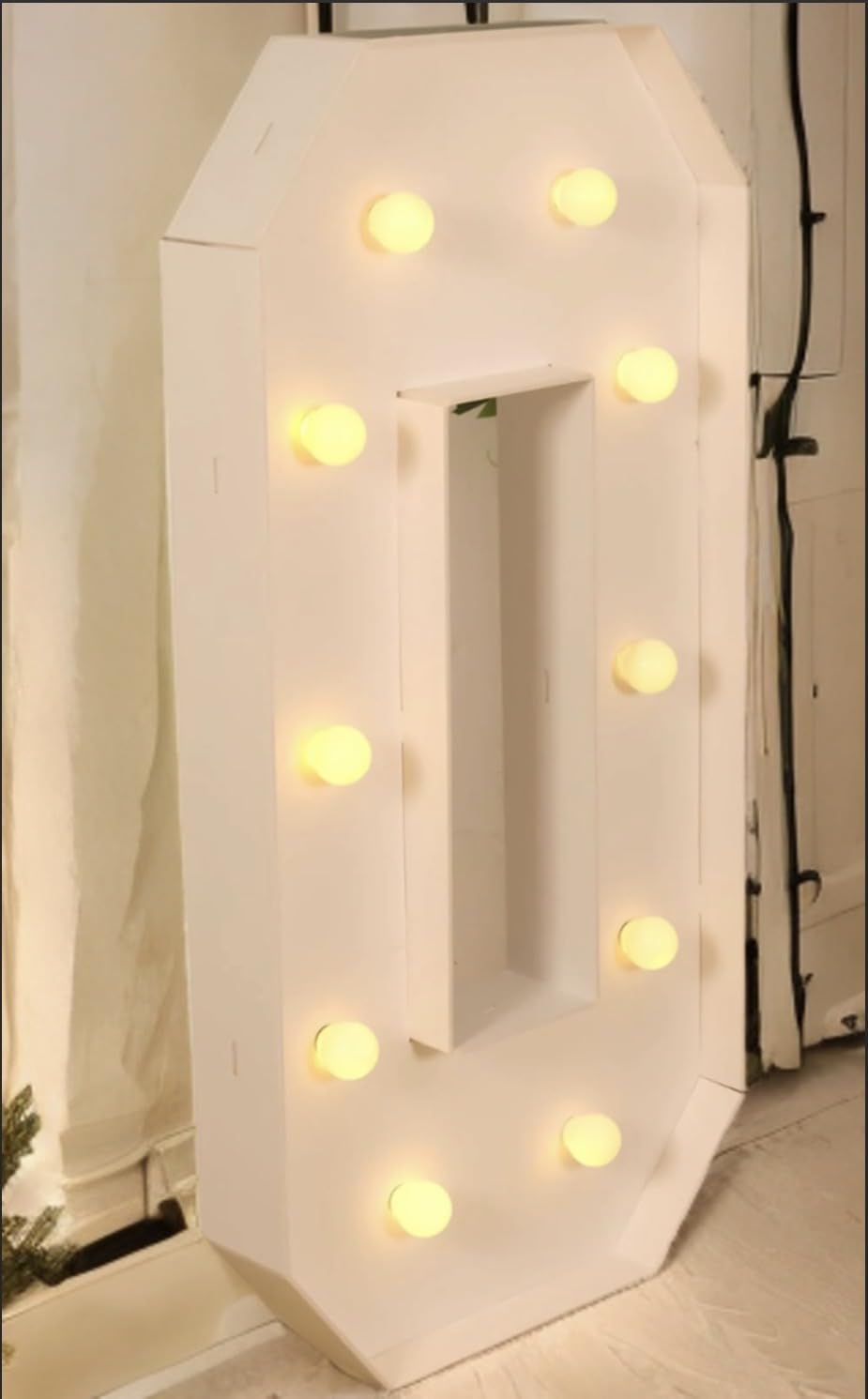 Ledido Easy-Assemble 4FT Cool White Marquee Light Up Letter A - Marquee Letter 4 Feet Tall for Indoor & Outdoor Events, Big Letters for Birthday Graduation Baby Shower Party Decorations customer photo 1