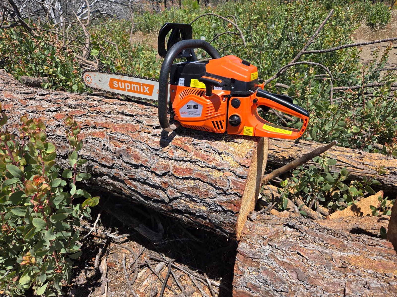 SUPMIXTOOLS 62cc Gas Chainsaw 20 Inch Gas Powered Chainsaws 2-Cycle Petrol | Handheld Gasoline Chain Saw Power Saws for Cutting Wood Tree Trimming customer photo 2