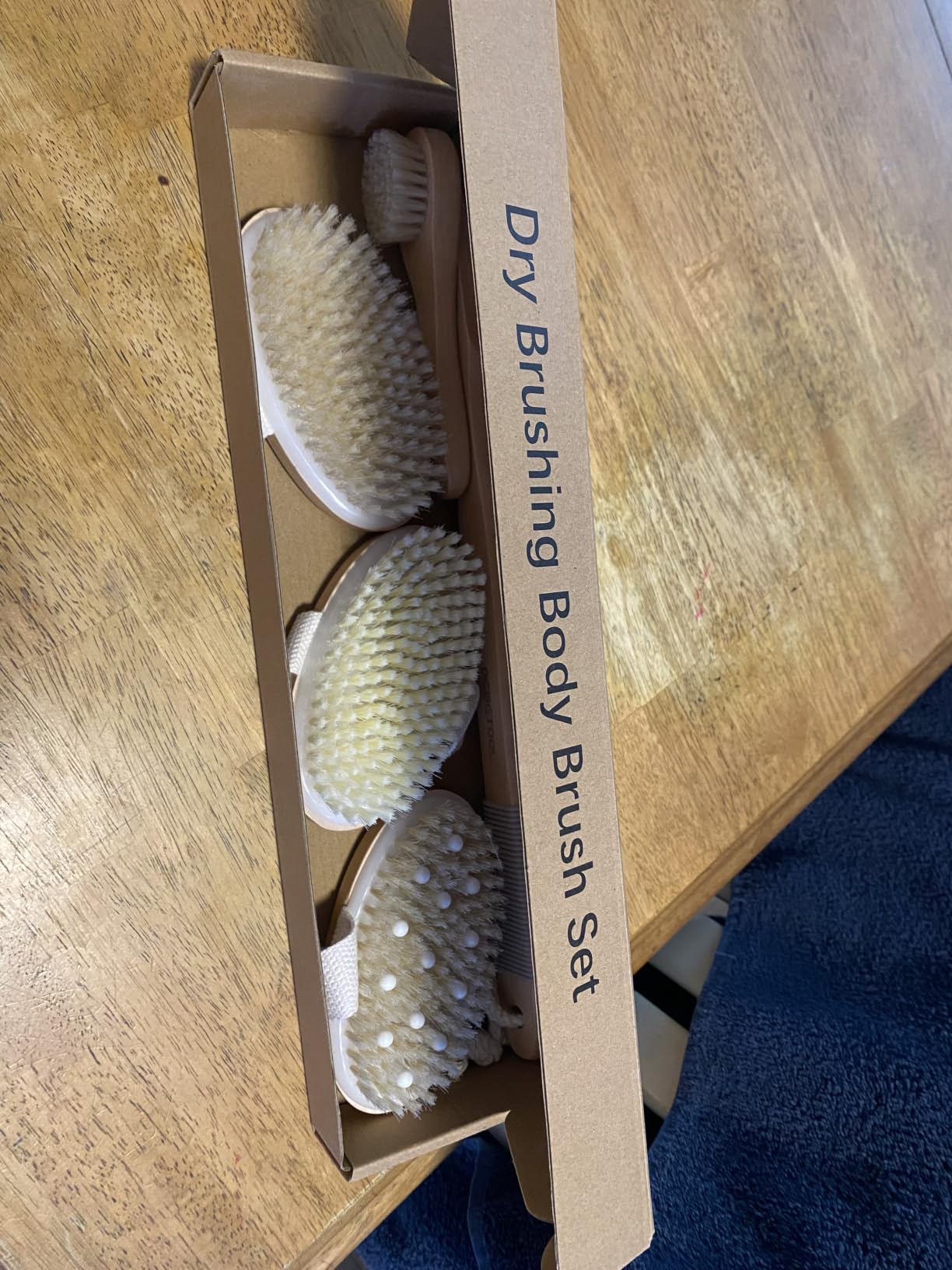 DEBETOOL Dry Brush Set with 3 Detachable Heads, Natural Boar Bristle customer photo 1