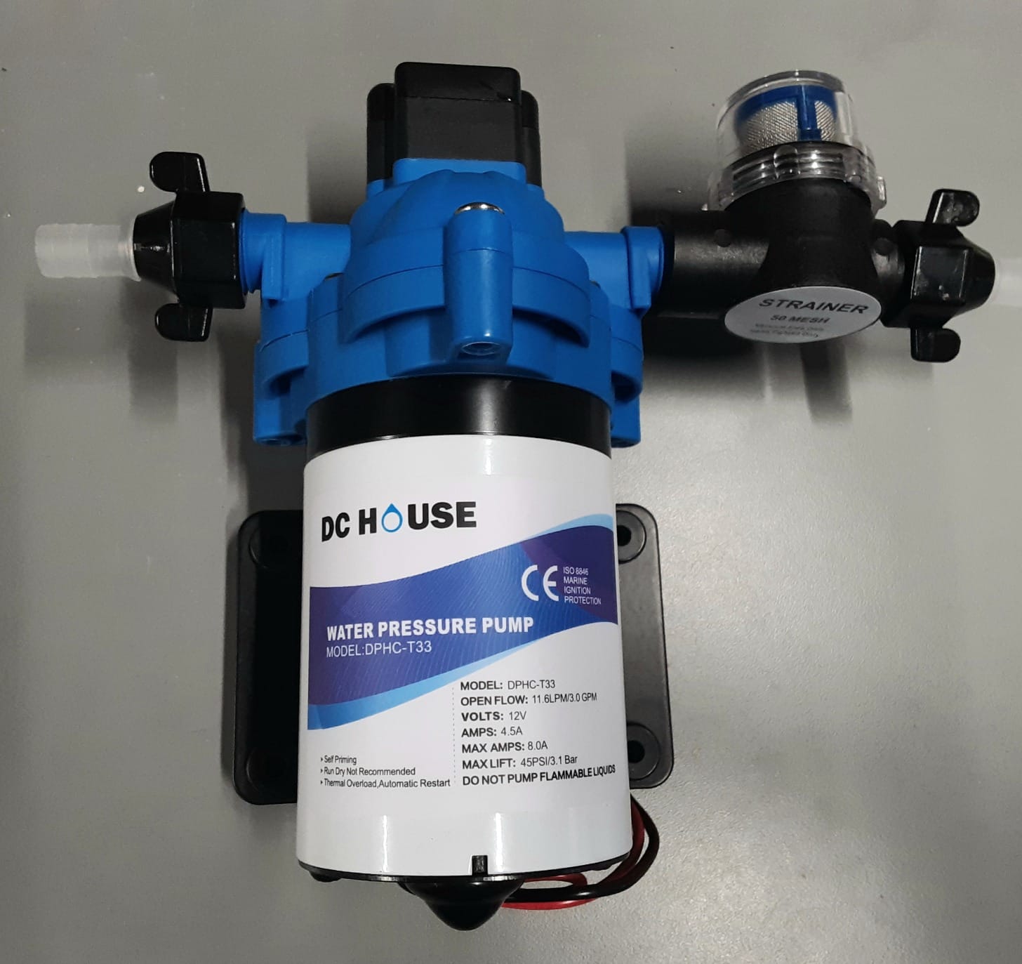 DC HOUSE Brushless 110V Water Pressure Transfer Pump 6.0 GPM 55 PSI Self Priming On Demand Electric Water Diaphragm Pump 110 Volt AC for Home Garden Irrigation Rain Barrel Pool customer photo 1