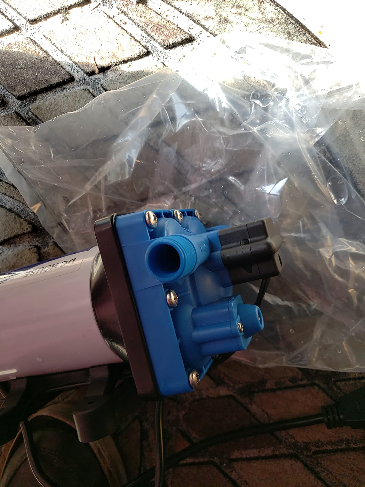 DC HOUSE Brushless 110V Water Pressure Transfer Pump 6.0 GPM 55 PSI Self Priming On Demand Electric Water Diaphragm Pump 110 Volt AC for Home Garden Irrigation Rain Barrel Pool customer photo 2