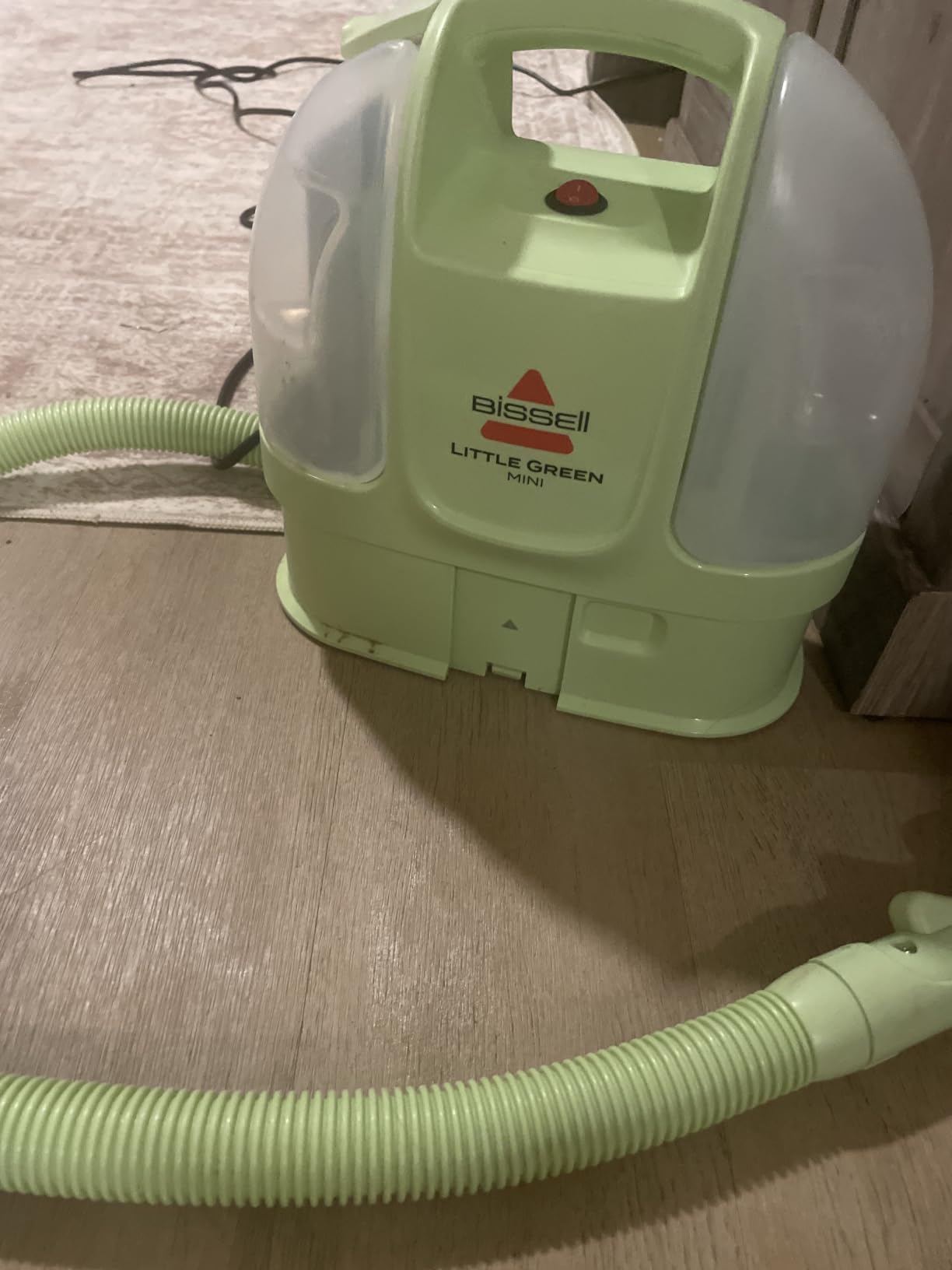 BISSELL Little Green Mini Portable Carpet Cleaner, 4075 | HydroRinse self-cleaning tool; 4-in. tough stain tool; upholstery & car detailing; Tea Green color customer photo 1