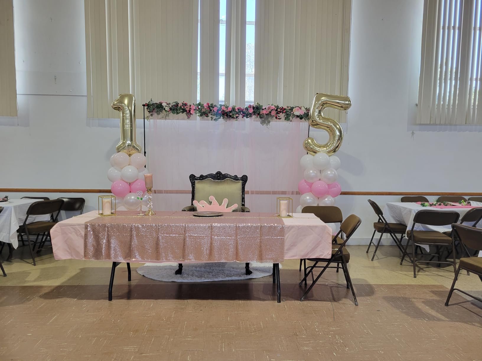 Tulle Backdrop Curtain with Lights 10x8FT White Sheer Tulle Curtains, Wedding Backdrop Curtains with Lights String for Birthday Party Reception Photo Booth Background Decorations (2 Panels 5x8FT) customer photo 2