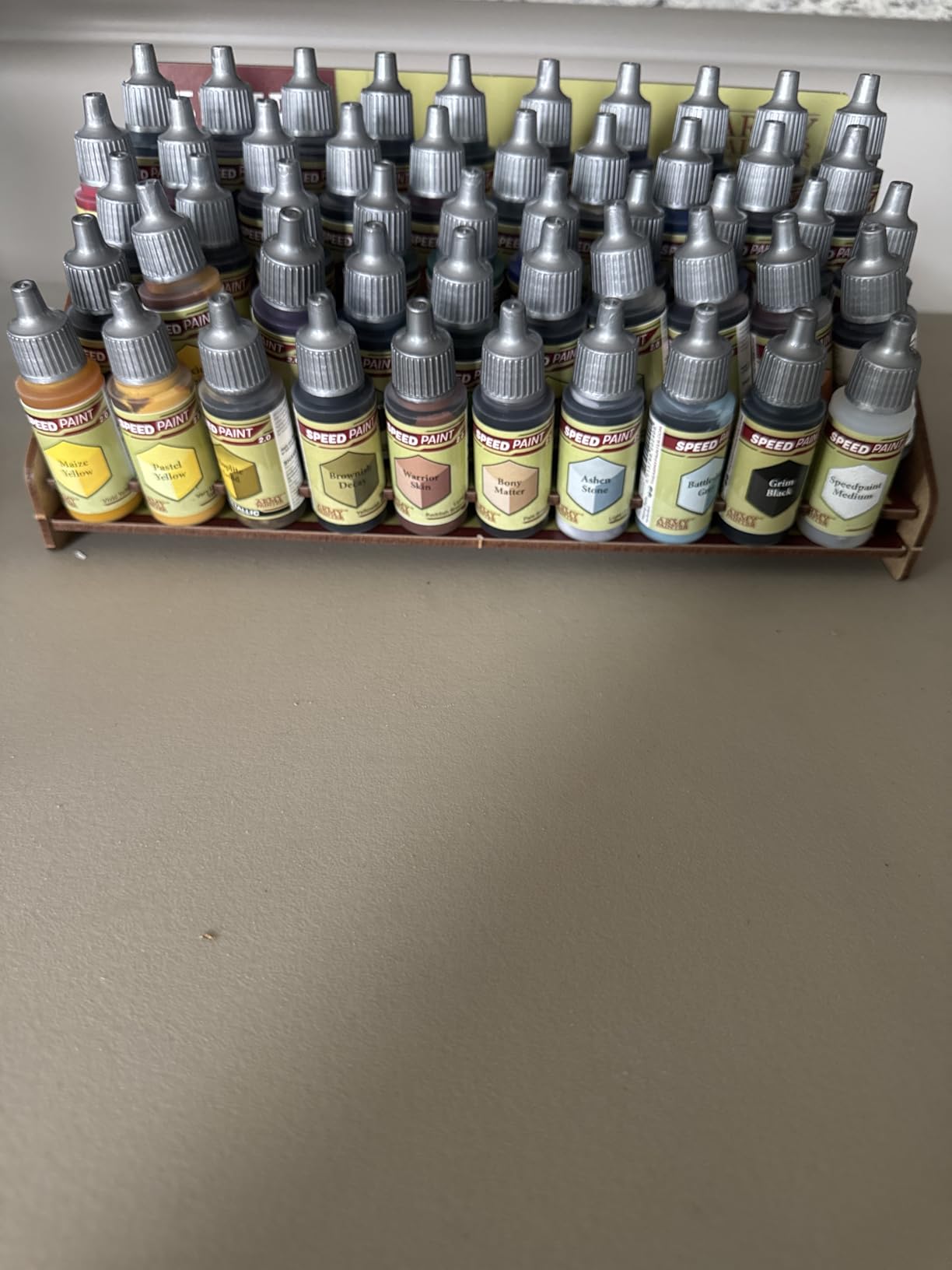 The Army Painter, Paint Station, storage for 50 bottles | Model Paint Storage for 50 Warpaints Fanatic, Speedpaint & Warpaints Air, incl. Storage for Paint Brushes and 100 sheets customer photo 1