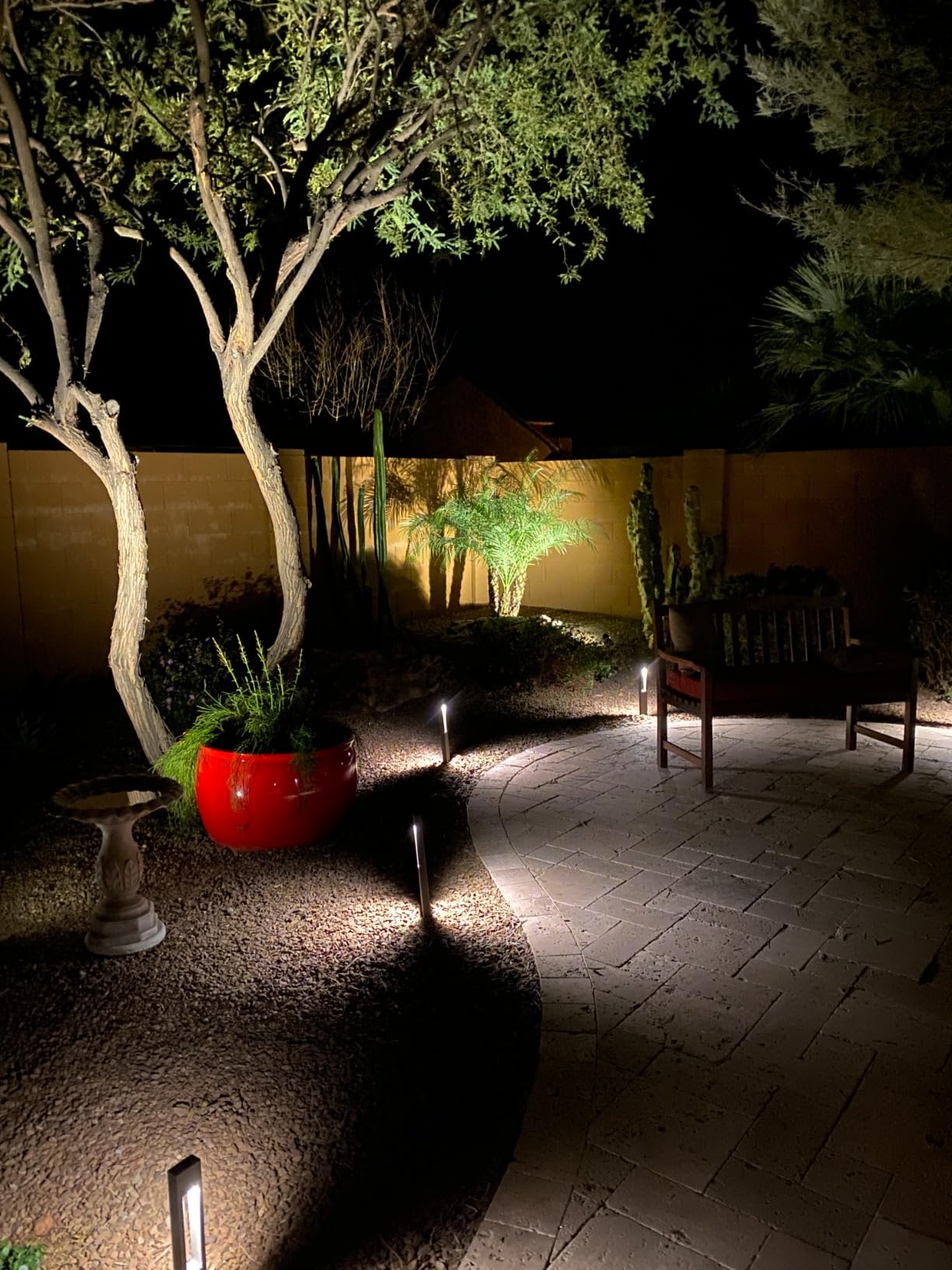 SUNVIE 6W AntiGlare LED Landscape Lighting Low Voltage with Connector 8Pack | Waterproof 600LM Super Bright 3000K Landscape Spot lights Outdoor Yard Garden Lights Wired Tree Wall Landscape Spotlights customer photo 2
