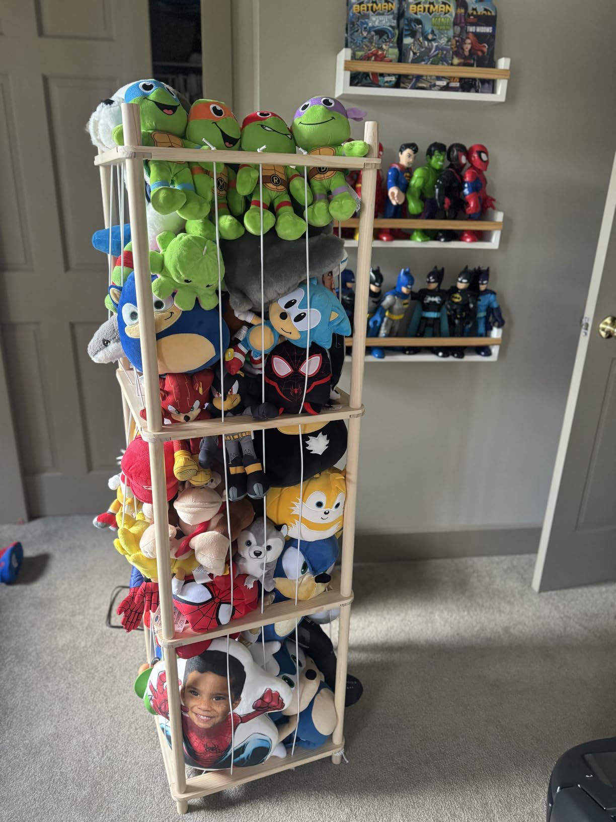 Woodure Stuffed Animal Storage & Organizer, Wooden Cute Zoo Toy Holder for Toddler Rooms, Playrooms & Bedrooms customer photo 2