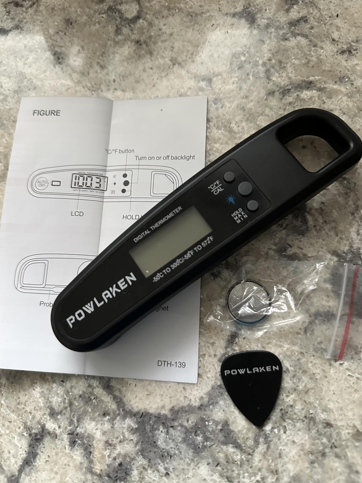 ThermoMaven 0.5 Sec Professional Meat Thermometer Digital, +/-0.5 F Accuracy | NIST & NSF Certified, IP67 Waterproof, Auto-Rotating Backlit Display, Lift-to-Wake, for BBQ/Cooking/Camping, Red & Gray customer photo 1