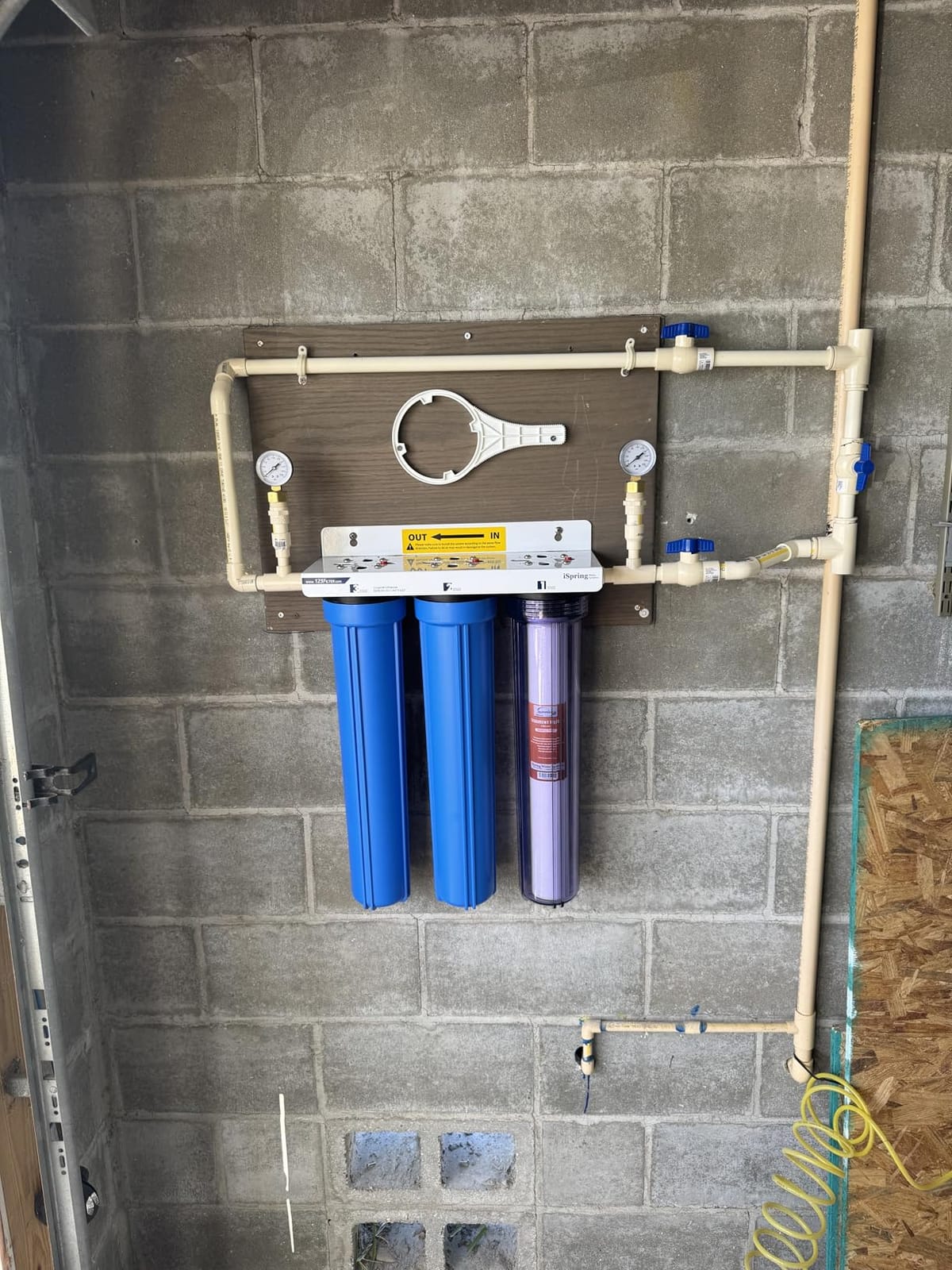 iSpring Heavy Metals Whole House Water Filter System, Reduces Lead, Chlorine, Sediments, Chloramine, PFAS, 3-Stage Filtration with Clear 1st-Stage Housing and 3/4