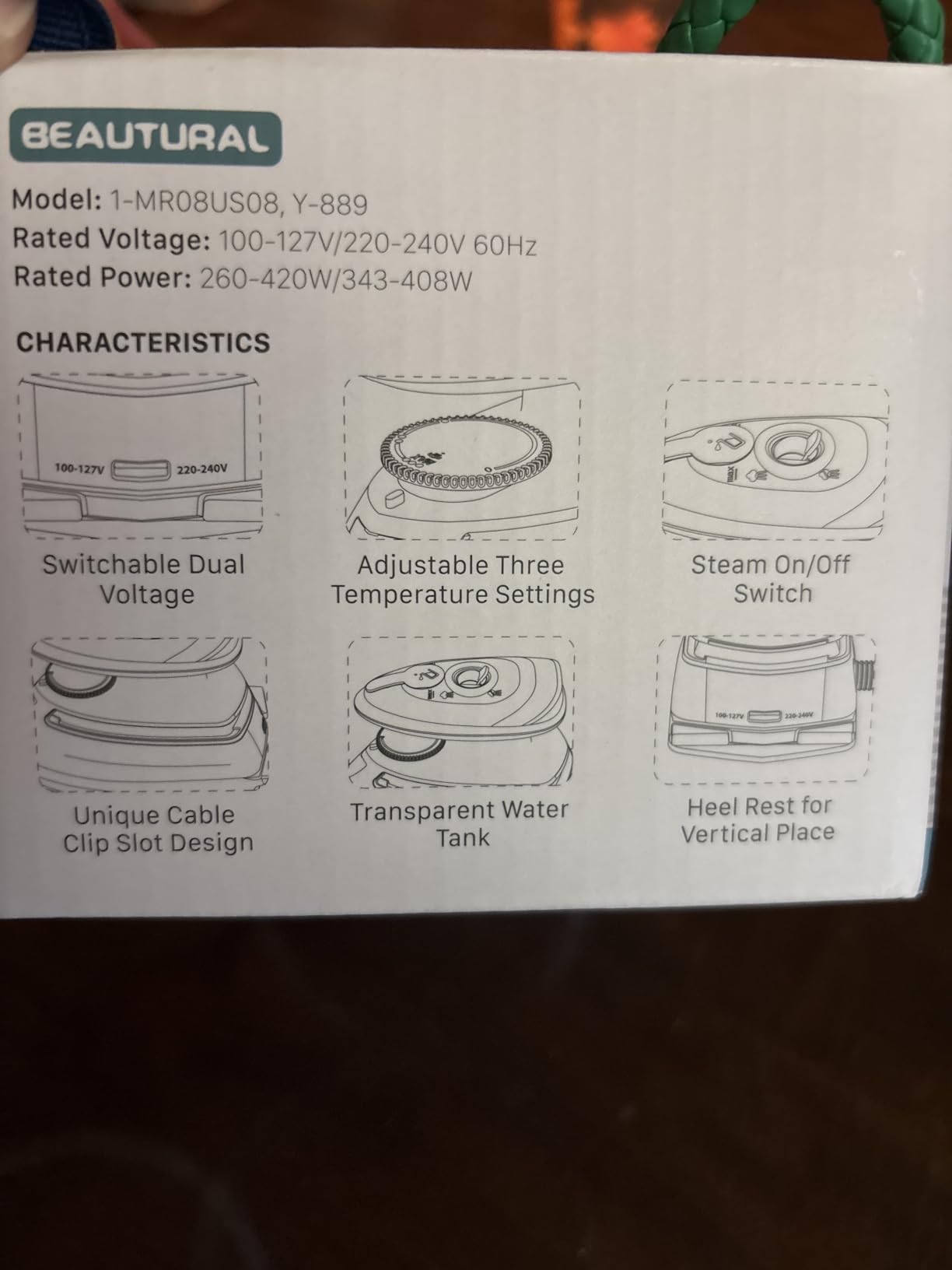BEAUTURAL Mini Travel Steam Iron for Clothes with Dual Voltage, Pink | Non-Stick Soleplate and Cord Storage, Easy Temperature Control, Ideal for Sewing, Quilting and Handcraft customer photo 1