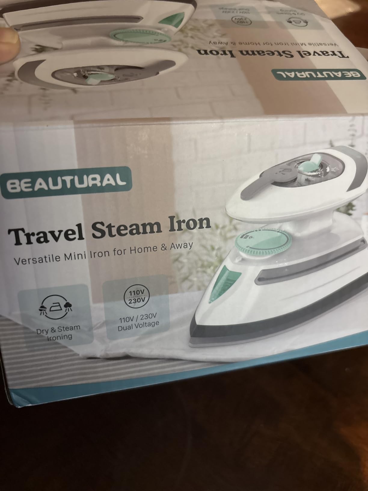 BEAUTURAL Mini Travel Steam Iron for Clothes with Dual Voltage, Pink | Non-Stick Soleplate and Cord Storage, Easy Temperature Control, Ideal for Sewing, Quilting and Handcraft customer photo 2