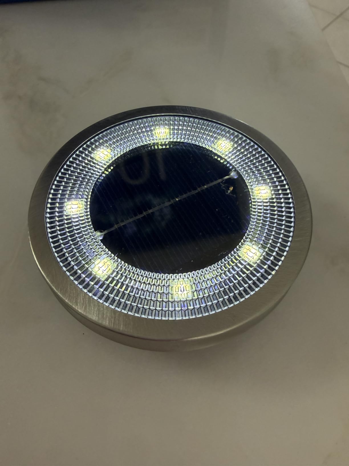 SOLPEX 10 Pack Solar Ground Lights Outdoor, Backyard Decor Cool White | IP65 Waterproof Stainless Steel Landscape Lighting for Walkway, Driveway, Pathway, Garden, Patio customer photo 1