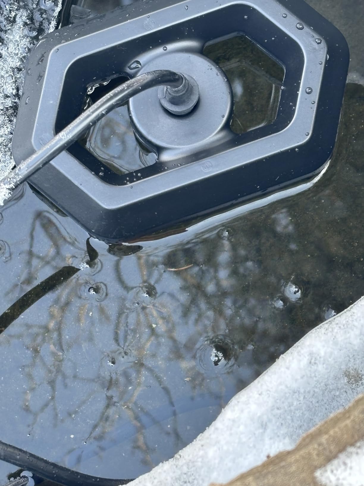 GRILLME Pond De-icer, 600 Watt Plastic Floating Pond Heater for Outdoor Ponds with Fish, 19.69 FT Power Cord, Winter Survival Solution for Fish customer photo 1