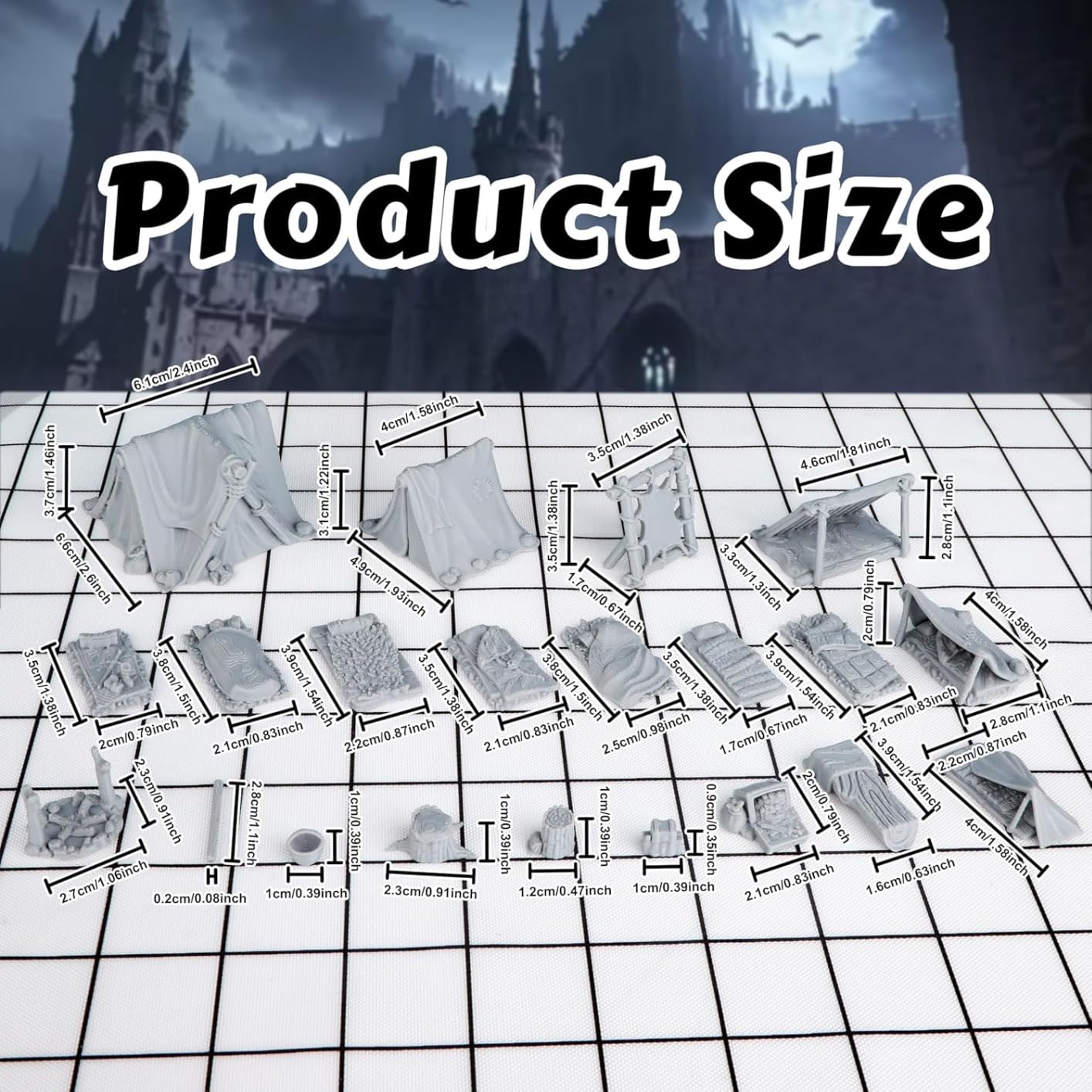 AUSPDICE DND Camp Terrain Set, Fantasy Scenery for Dungeons and Dragons customer photo 2