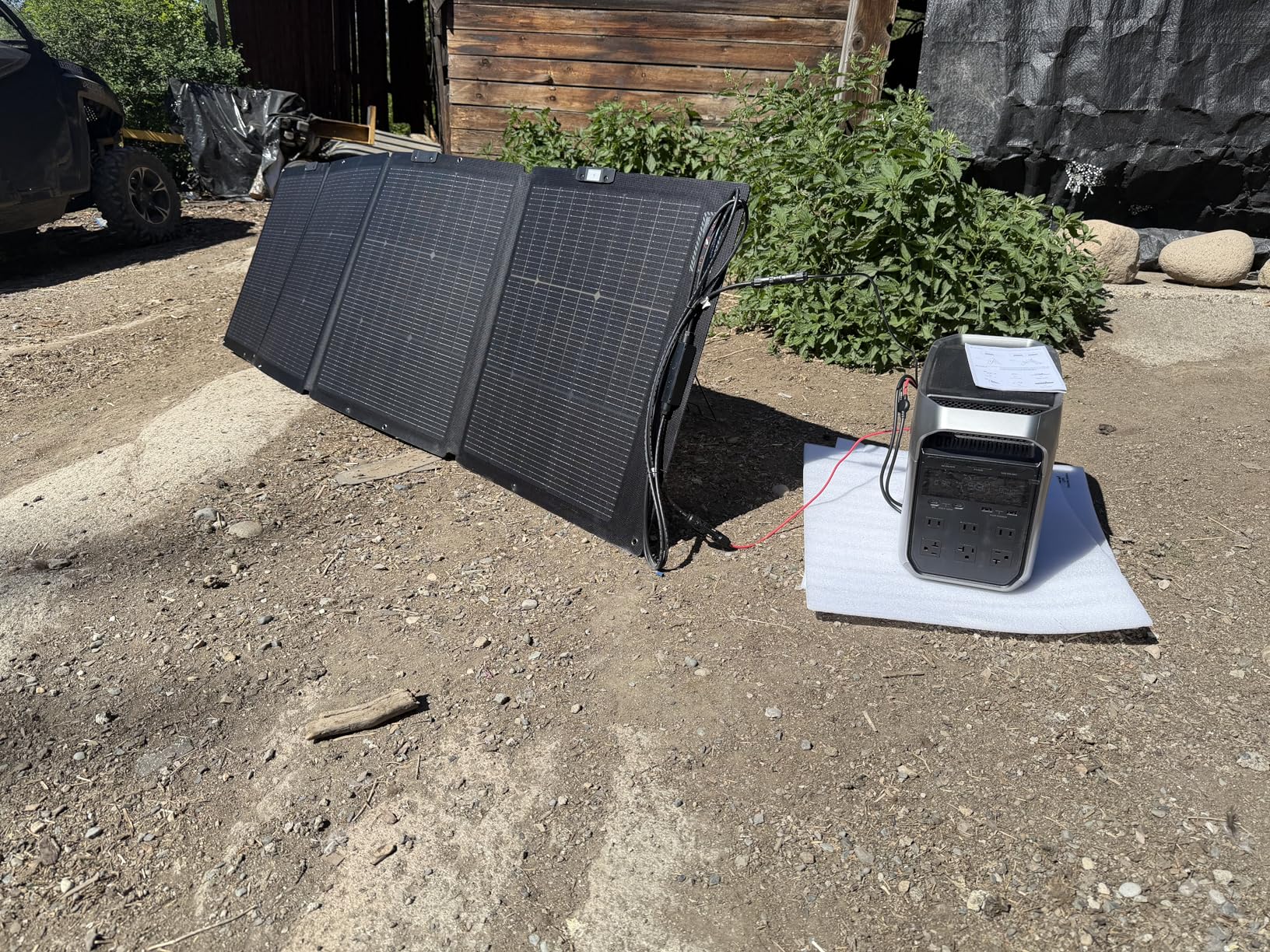 EF ECOFLOW Solar Generator DELTA 3 Plus with 220W Bifacial Panel, 1024Wh, LFP Battery, 1800W AC/140W USB-C Output, Portable Power Station for Home Backup, Camping & RVs customer photo 1