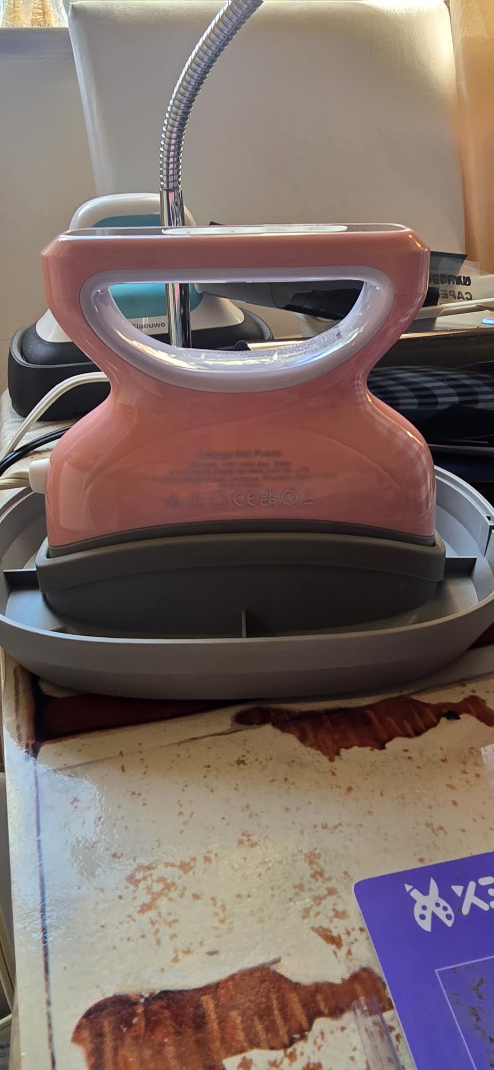 Calogy Hat Press Heat Machine for Caps, Mini Portable Hat Heat Press with Timer, Max 410℉, Precision Temp Control ±5℉, Fast & Evenly Heating Curved Plate 2.76 * 6.3in for 6 1/2-8 hat, 21-26 Girth (Pink) customer photo 2