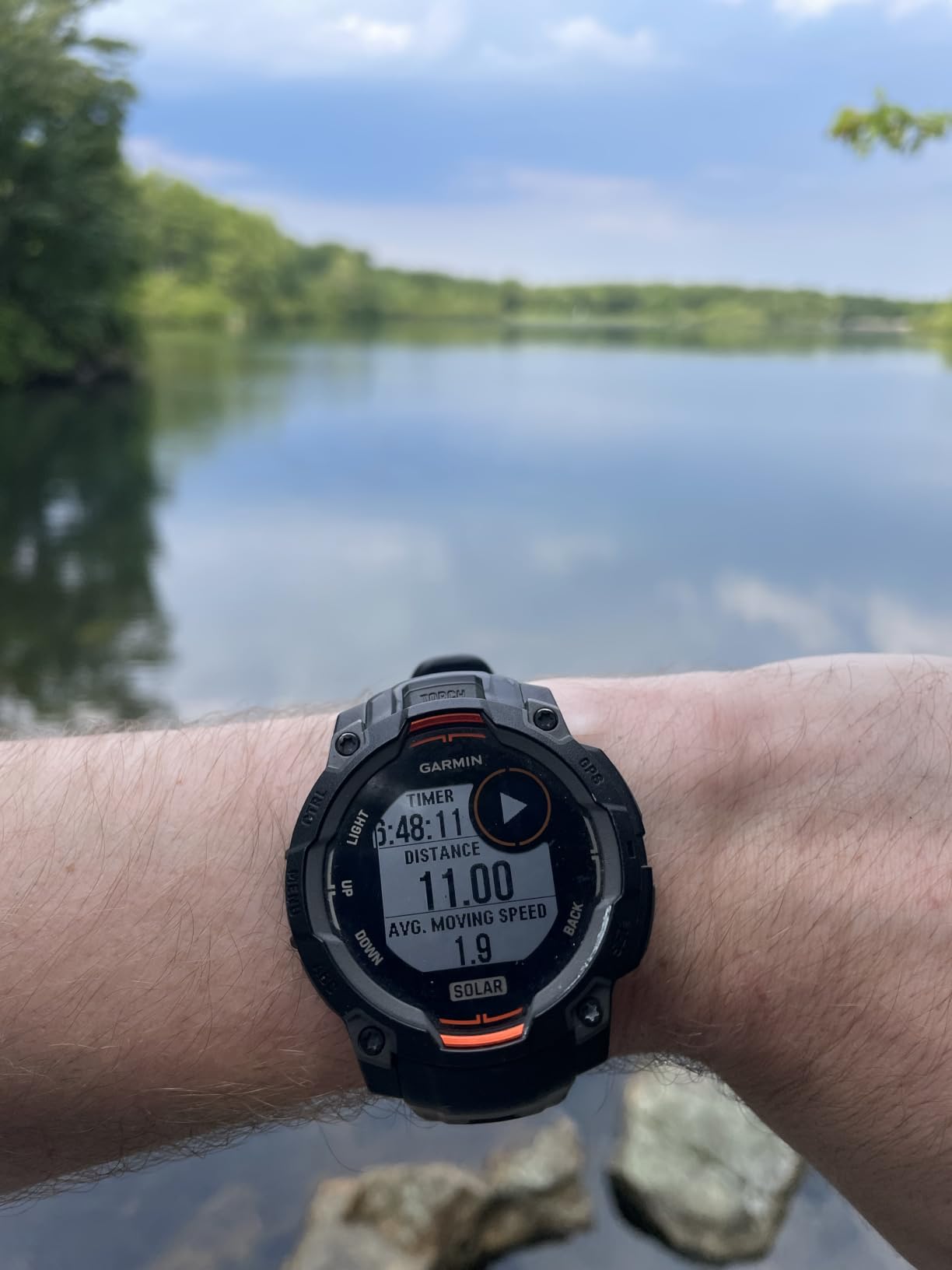 Garmin Instinct 3 Solar, Rugged GPS Smartwatch, 45mm, Black | Solar Charging, Rugged Design, Metal-Reinforced Bezel, 24/7 Health Monitoring, Built-In Flashlight customer photo 2