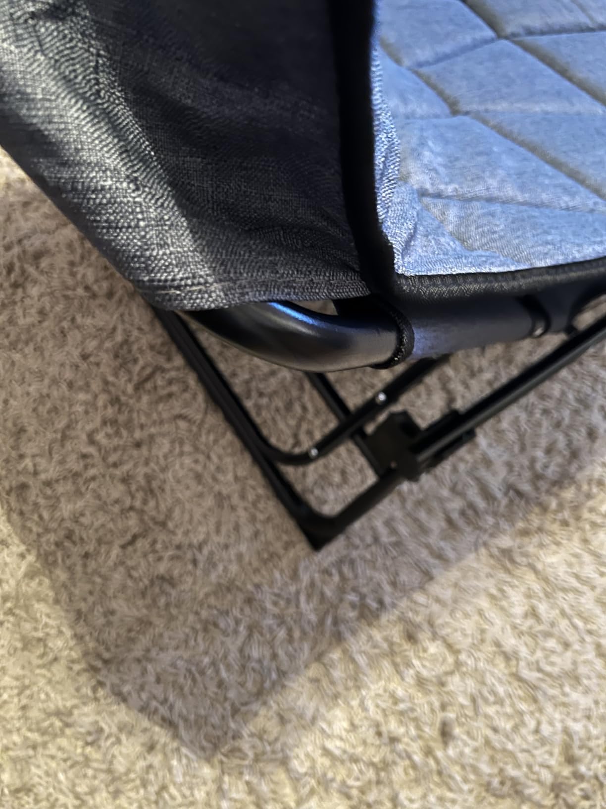 ATORPOK Folding Camping Cot for Adults, Chaise Lounge Chair with Pad | 450lbs Heavy Duty Support; Adjustable Reclining Backrest; Soft Padded Mattress with Pillow; Camping Beach Garden Travel customer photo 2