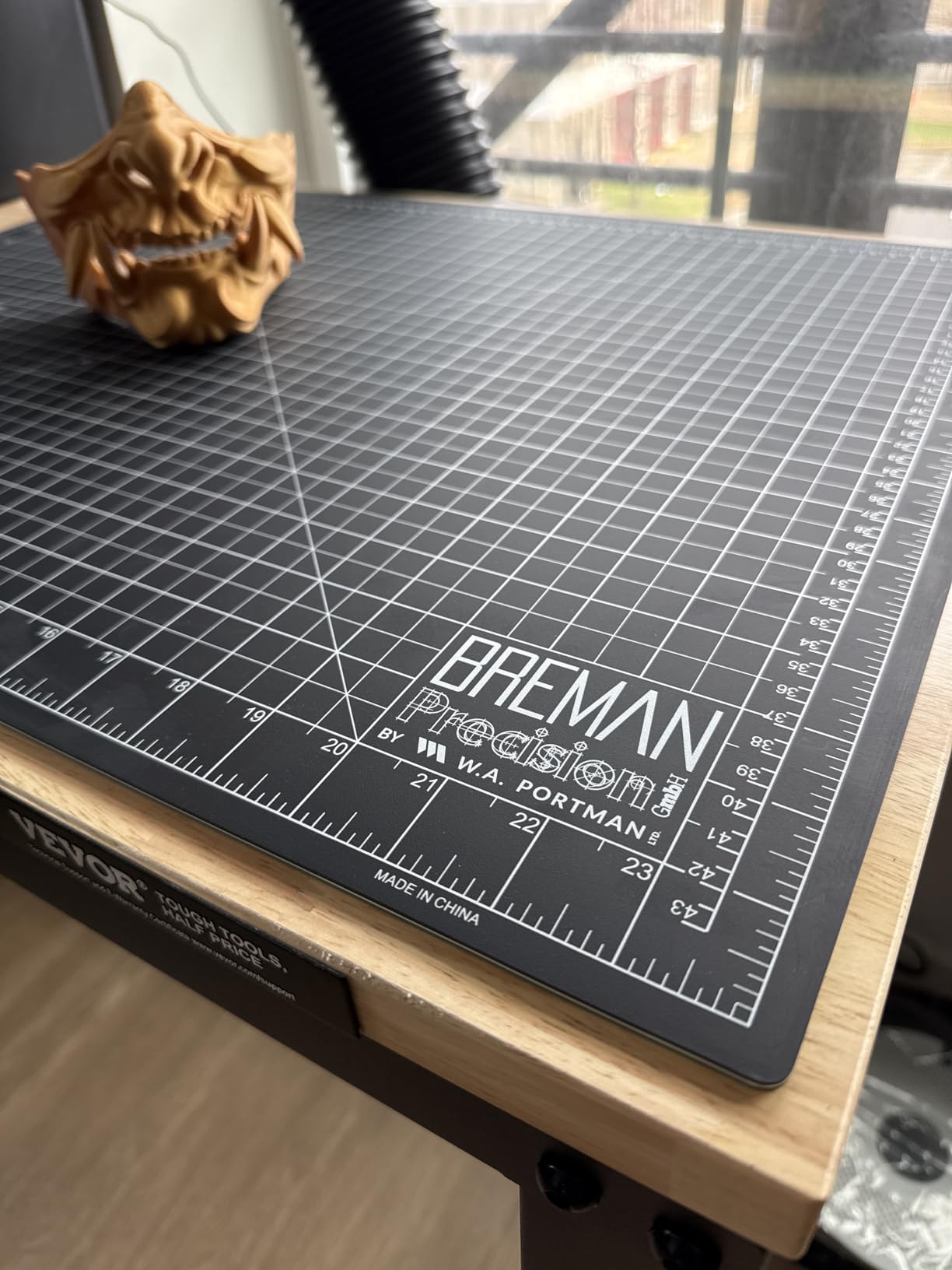 Breman Precision 24x36 Large Self Healing Cutting Mat Purple/Gray for Craft | 24x36 Purple Cutting Mat Self Healing 2-Sided 5-Ply PVC Non-Slip A1 Art Crafting Mat for Sewing, Fabric, & Quilting Projects customer photo 1