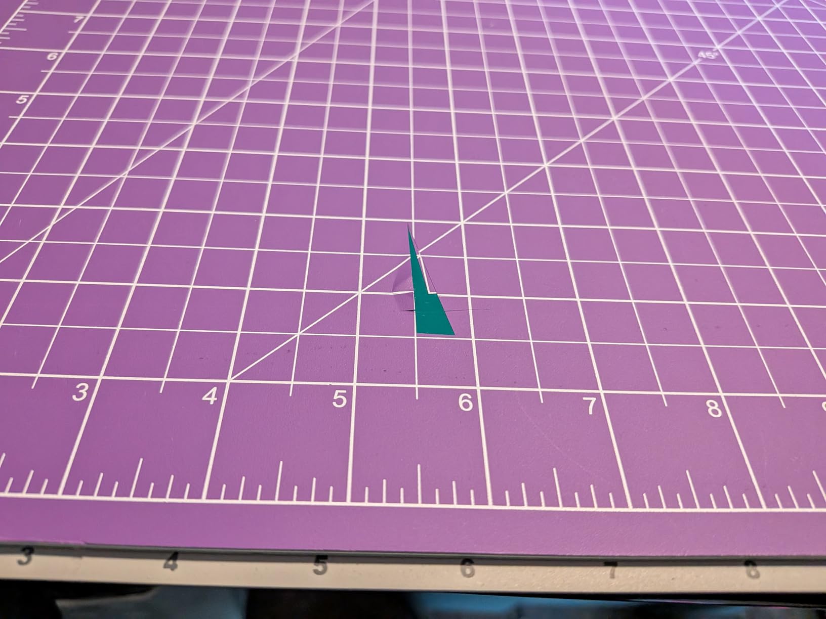 Breman Precision 24x36 Large Self Healing Cutting Mat Purple/Gray for Craft | 24x36 Purple Cutting Mat Self Healing 2-Sided 5-Ply PVC Non-Slip A1 Art Crafting Mat for Sewing, Fabric, & Quilting Projects customer photo 2