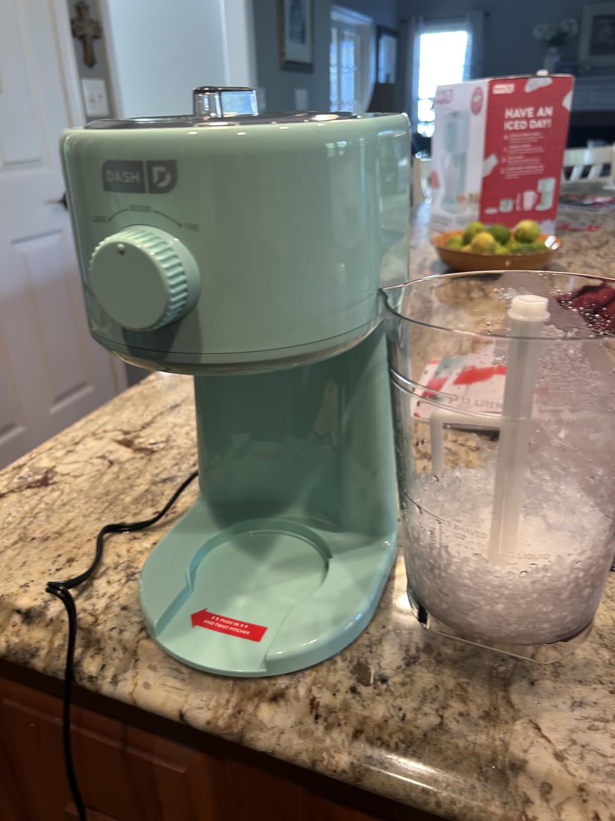 Dash Deluxe Shaved Ice & Slushy Maker, Electric Ice Shaver, Aqua customer photo 2