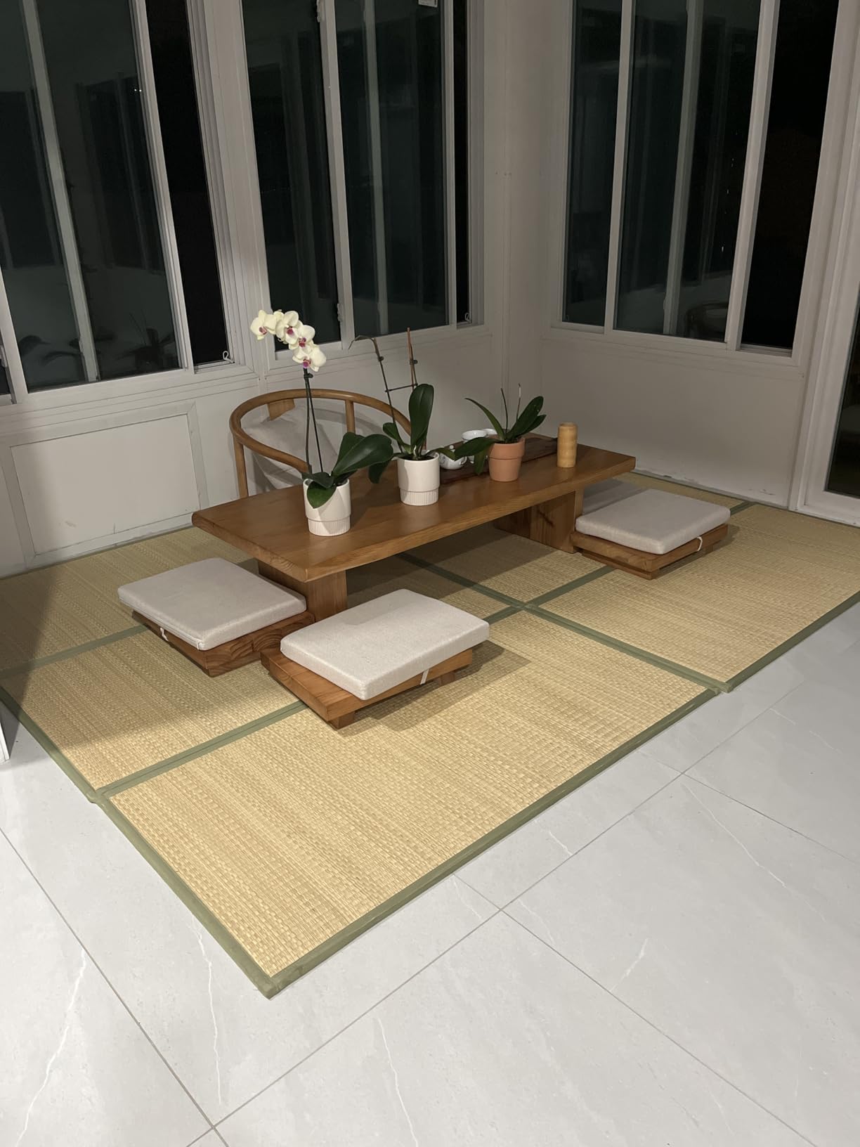 VEVOR Japanese Tatami Mat, Twin XL - 39'' x 80'' Foldable Tatami Mattress, 100% Natural Rush Grass, Floor Mattress with Non-Slip Backing & Natural Rush Scent, Tatami for Sleeping, Meditation, Yoga customer photo 1
