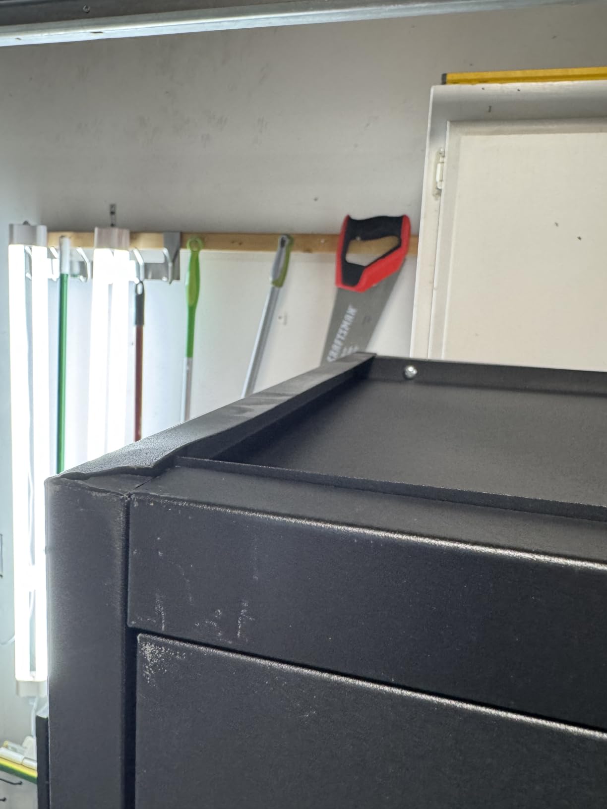 Yizosh Metal Garage Storage Cabinet with Locking Doors and Adjustable Shelves, 71